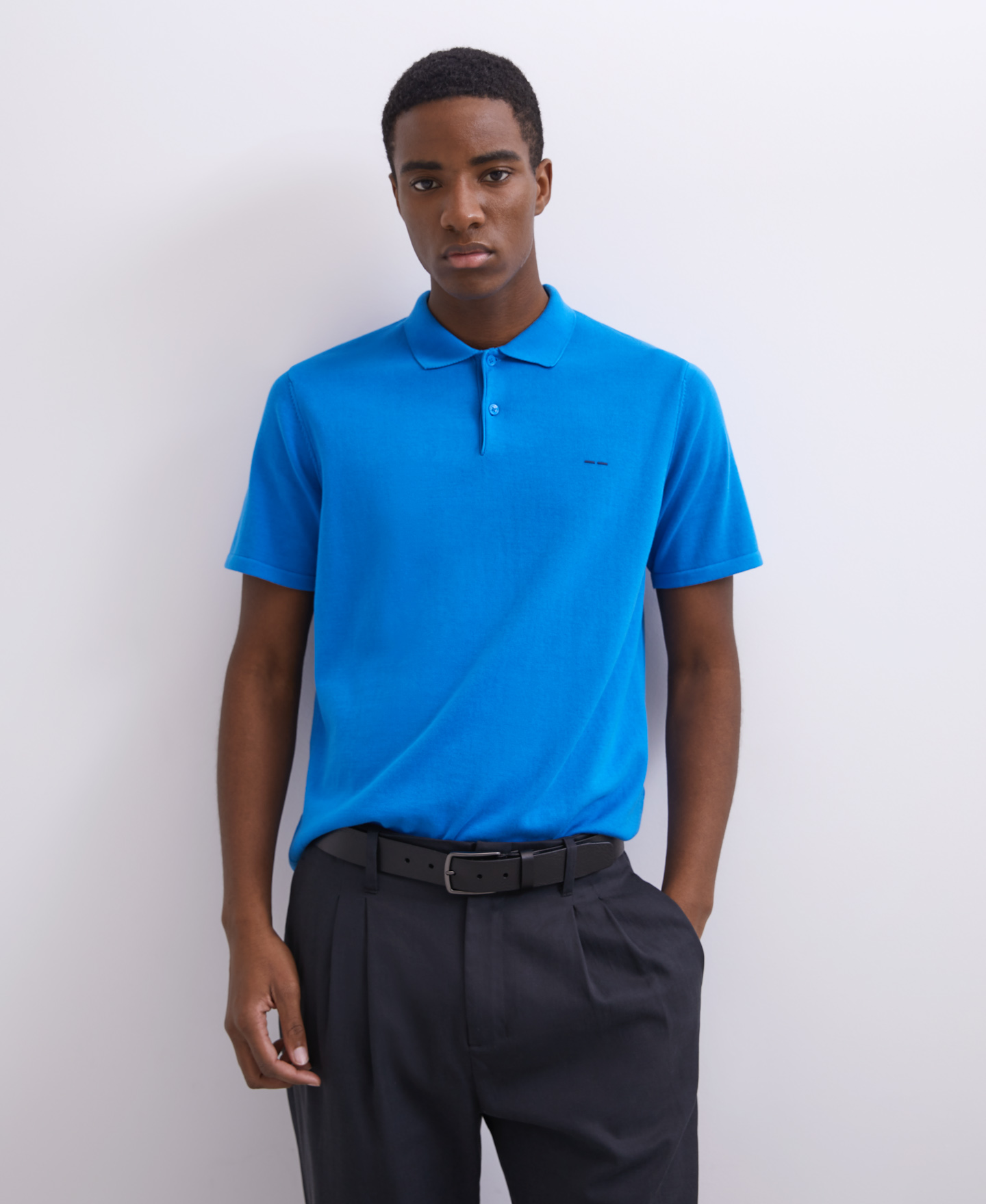 Basic cotton polo image number 0