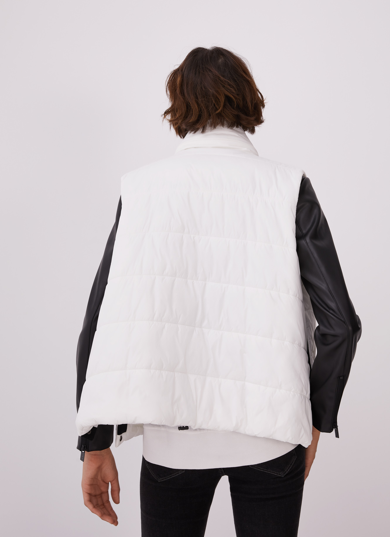 Padded waistcoat with hidden hood image number 1