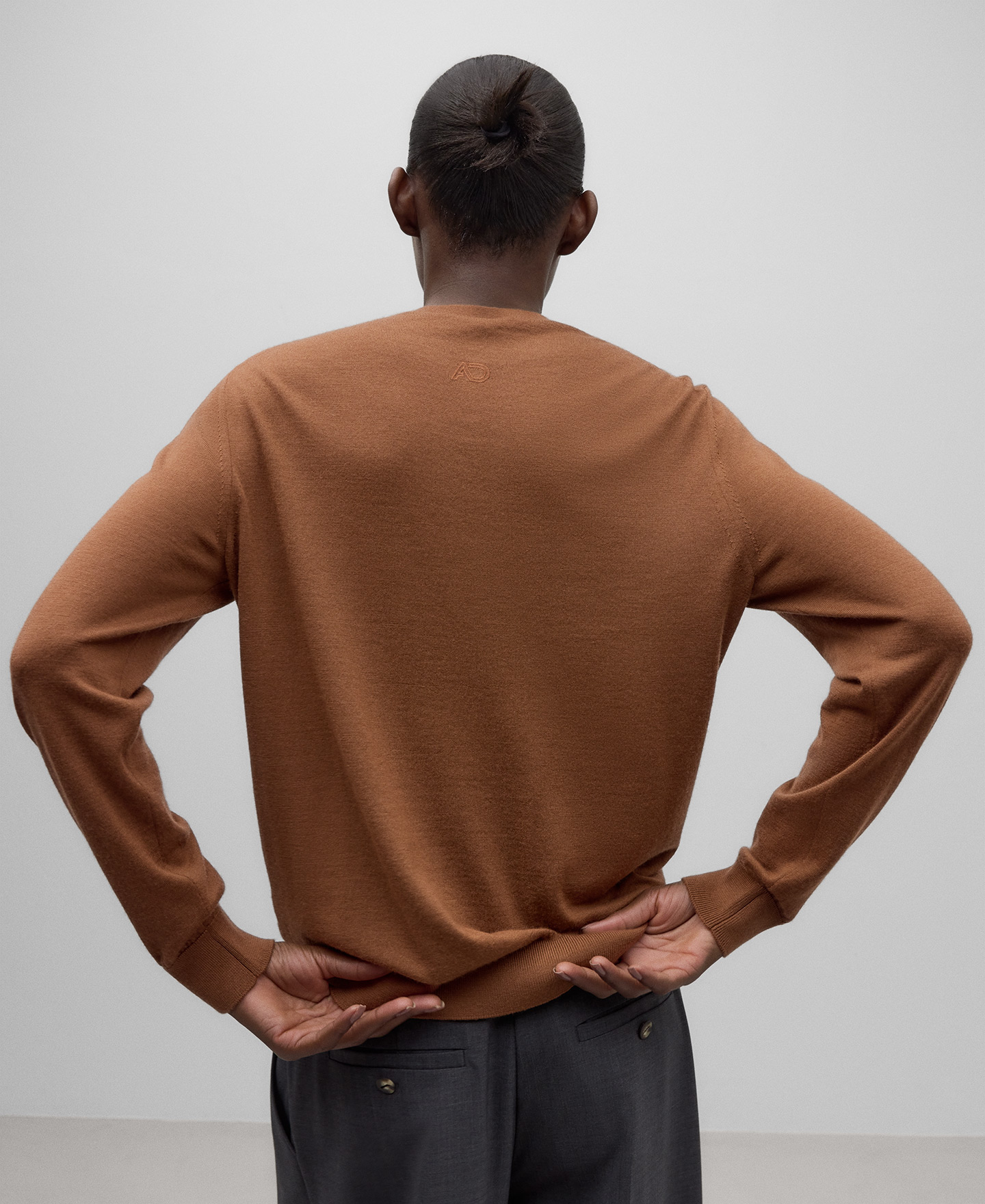 Jersey punto lana merino mujer image number 2