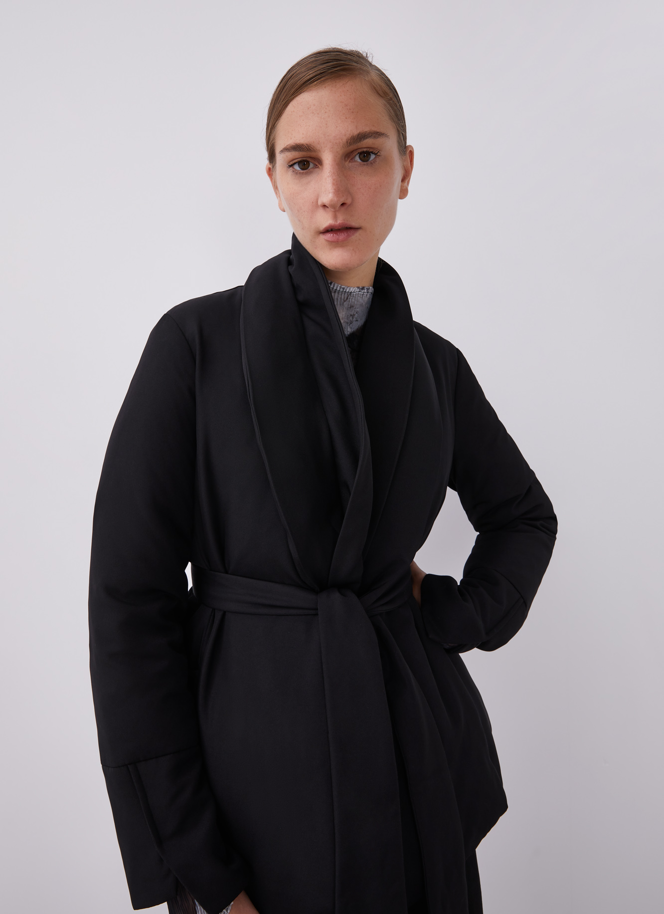Padded kimono style jacket image number 0