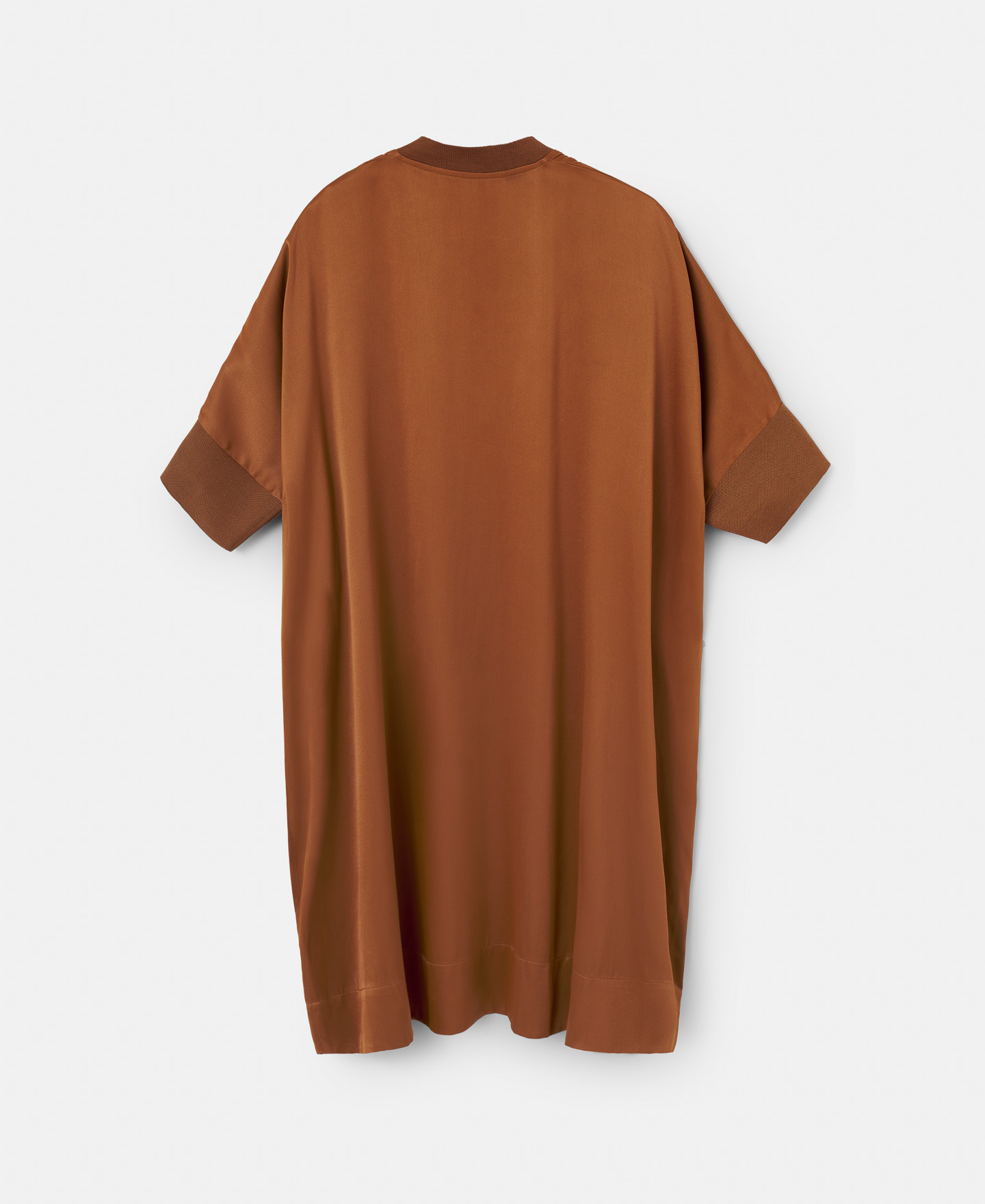 Viscose oversize caramel shirt image number 5