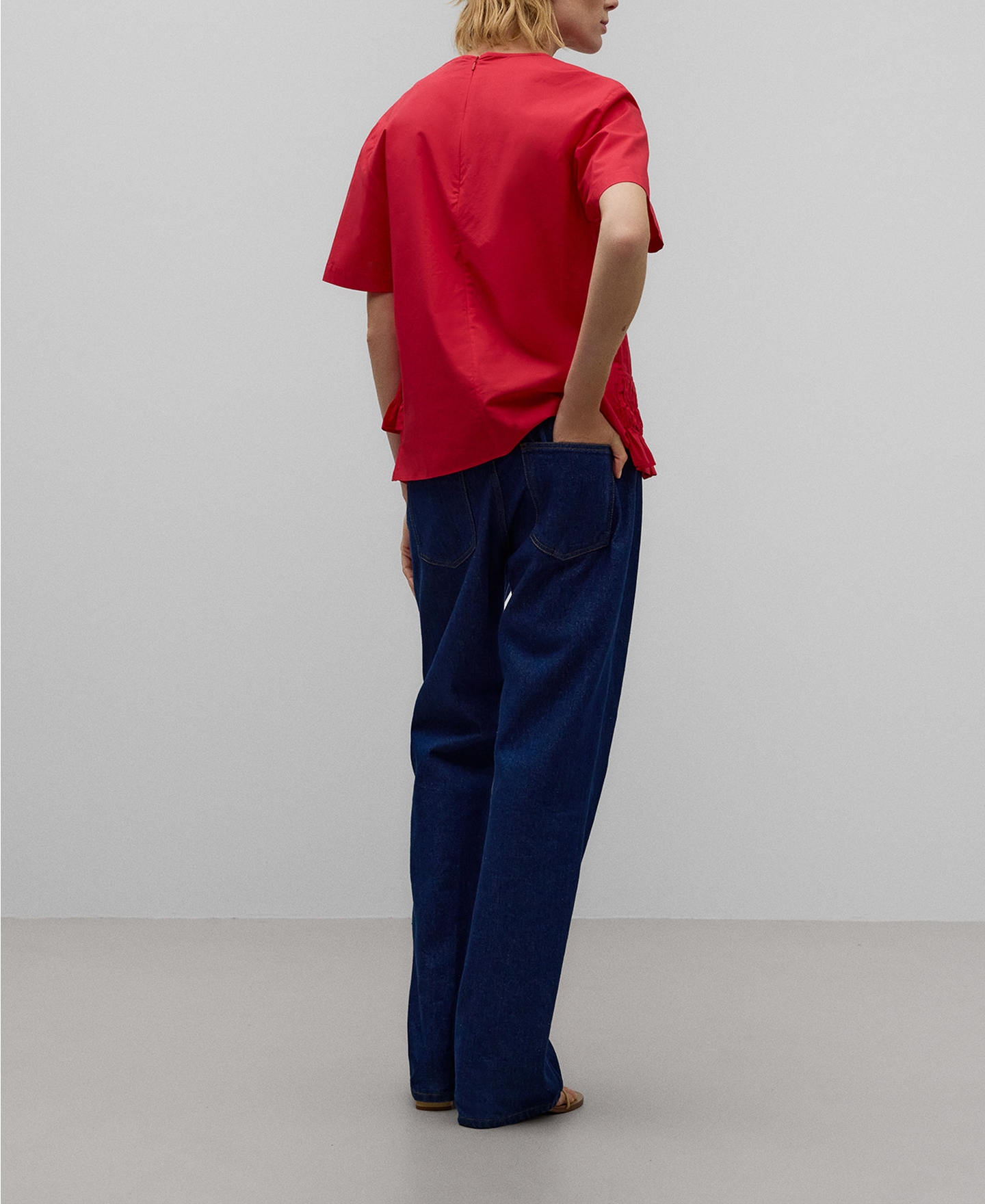 Blusa volantes mujer image number 2