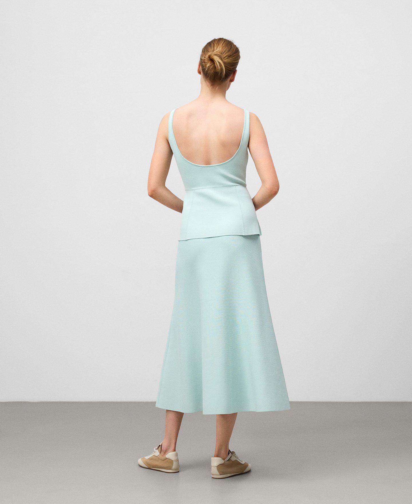 Top peplum punto mujer image number 2