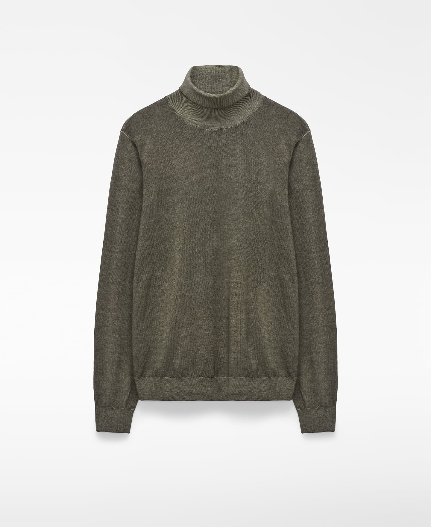 Garment-dyed merino wool sweater image number 4