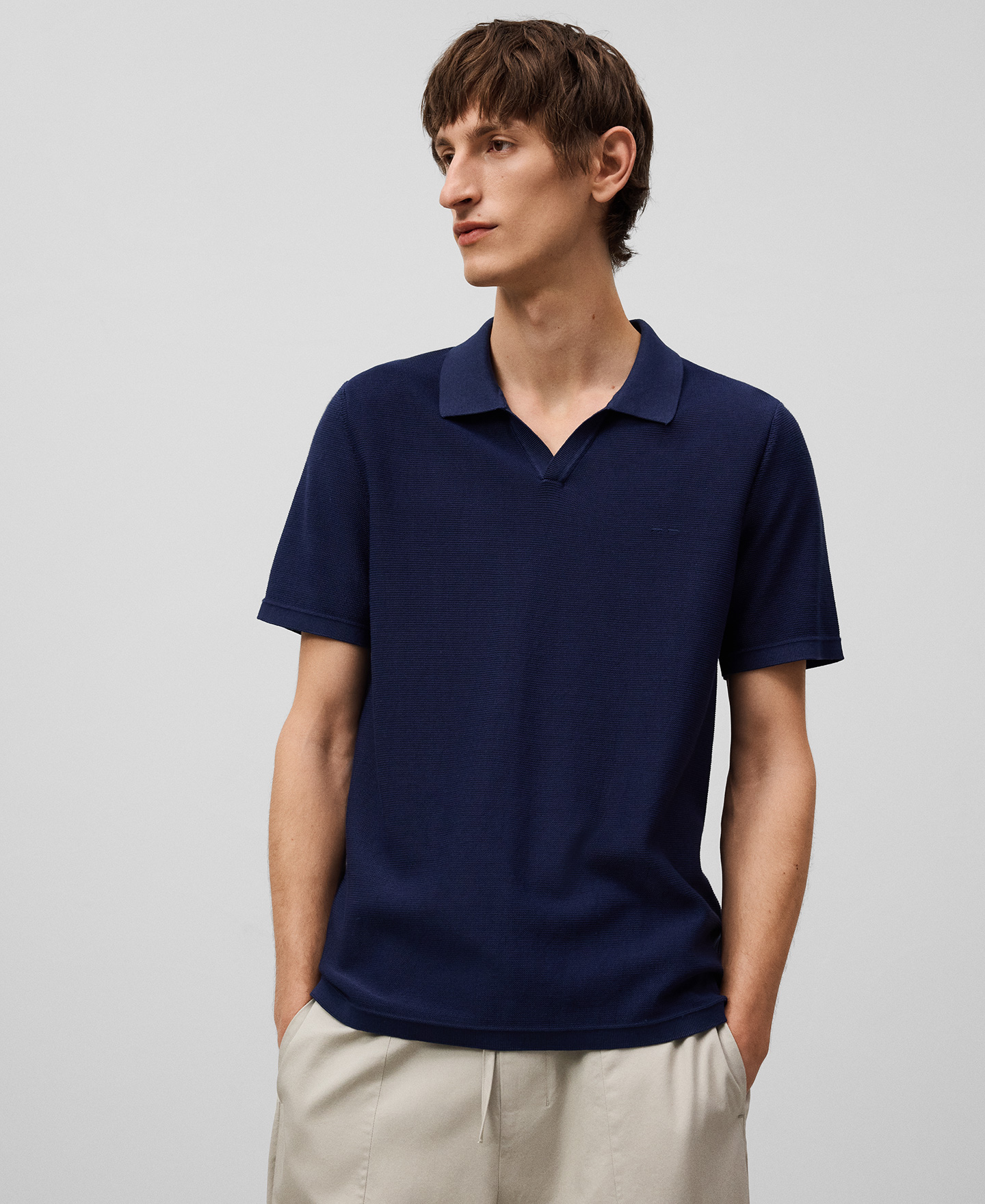 Polo piqué algodón orgánico hombre image number 0