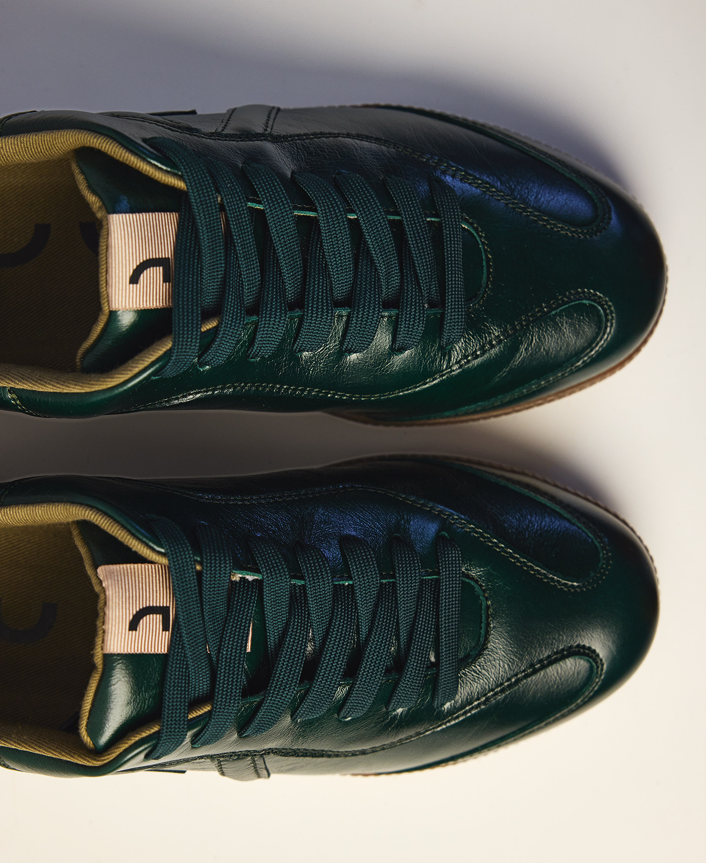 Maxi logo leather sneaker woman image number 5