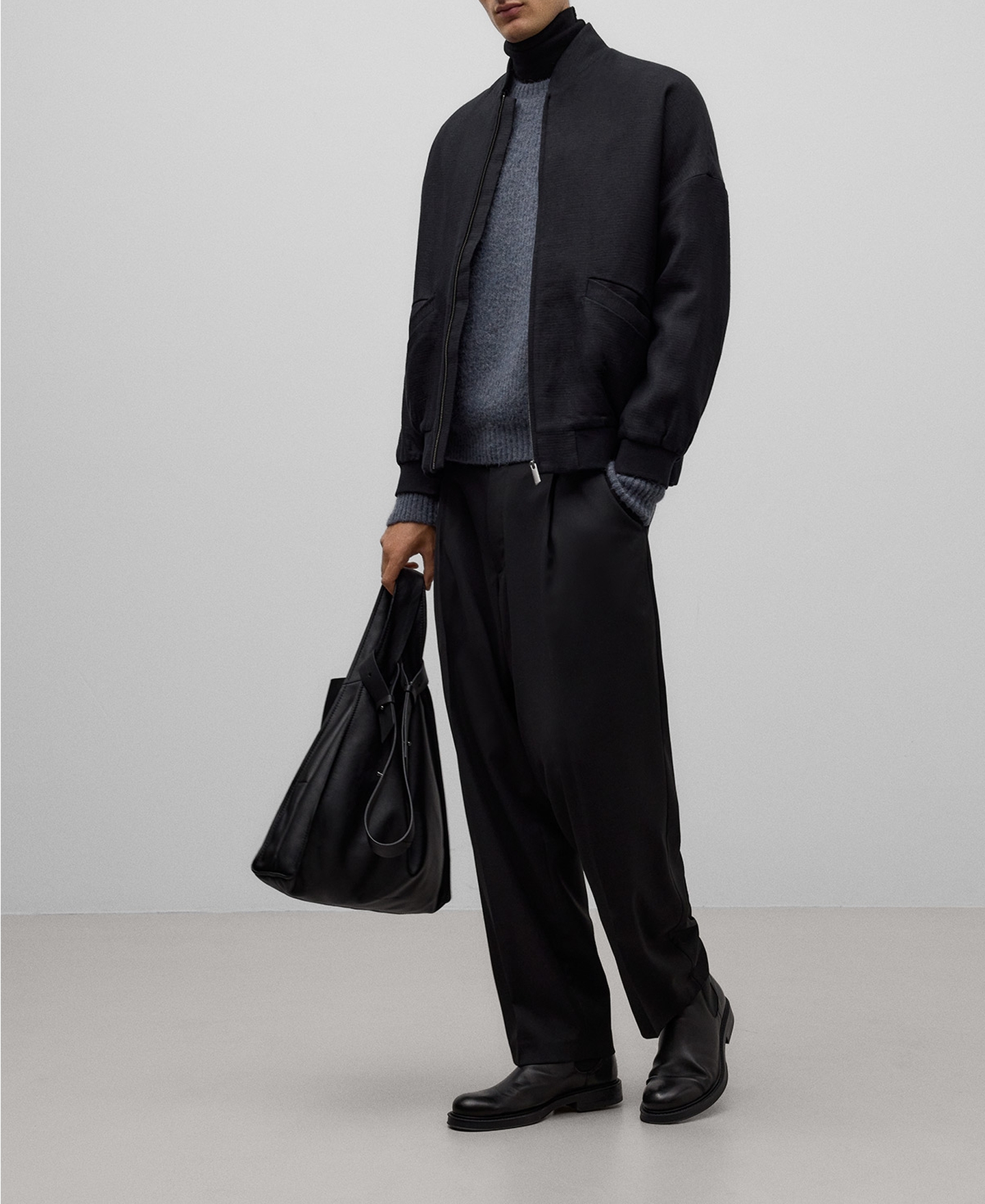 Alpaca blend sweater man image number 1