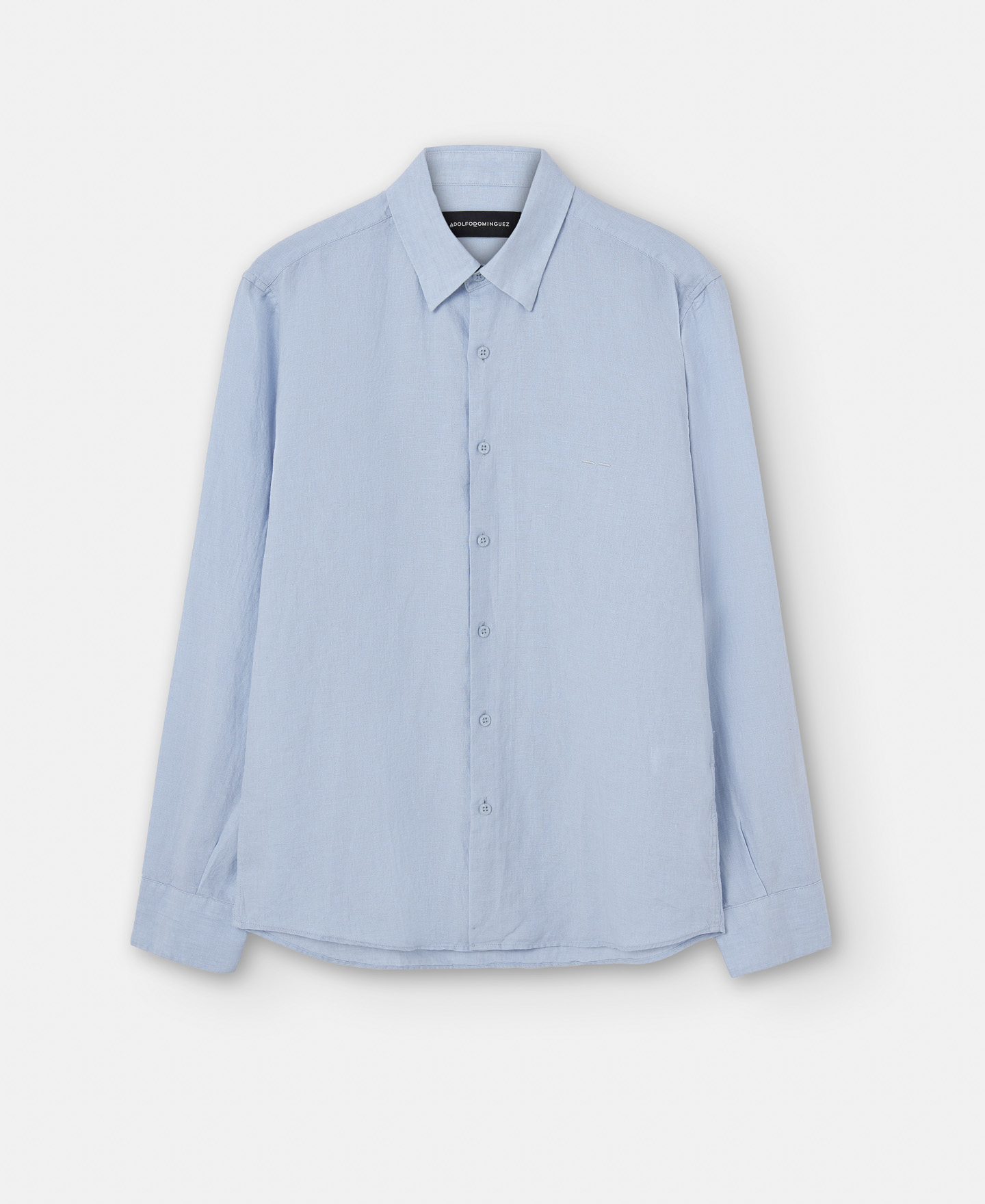 Camisa cuello solapa 100% lino image number 4