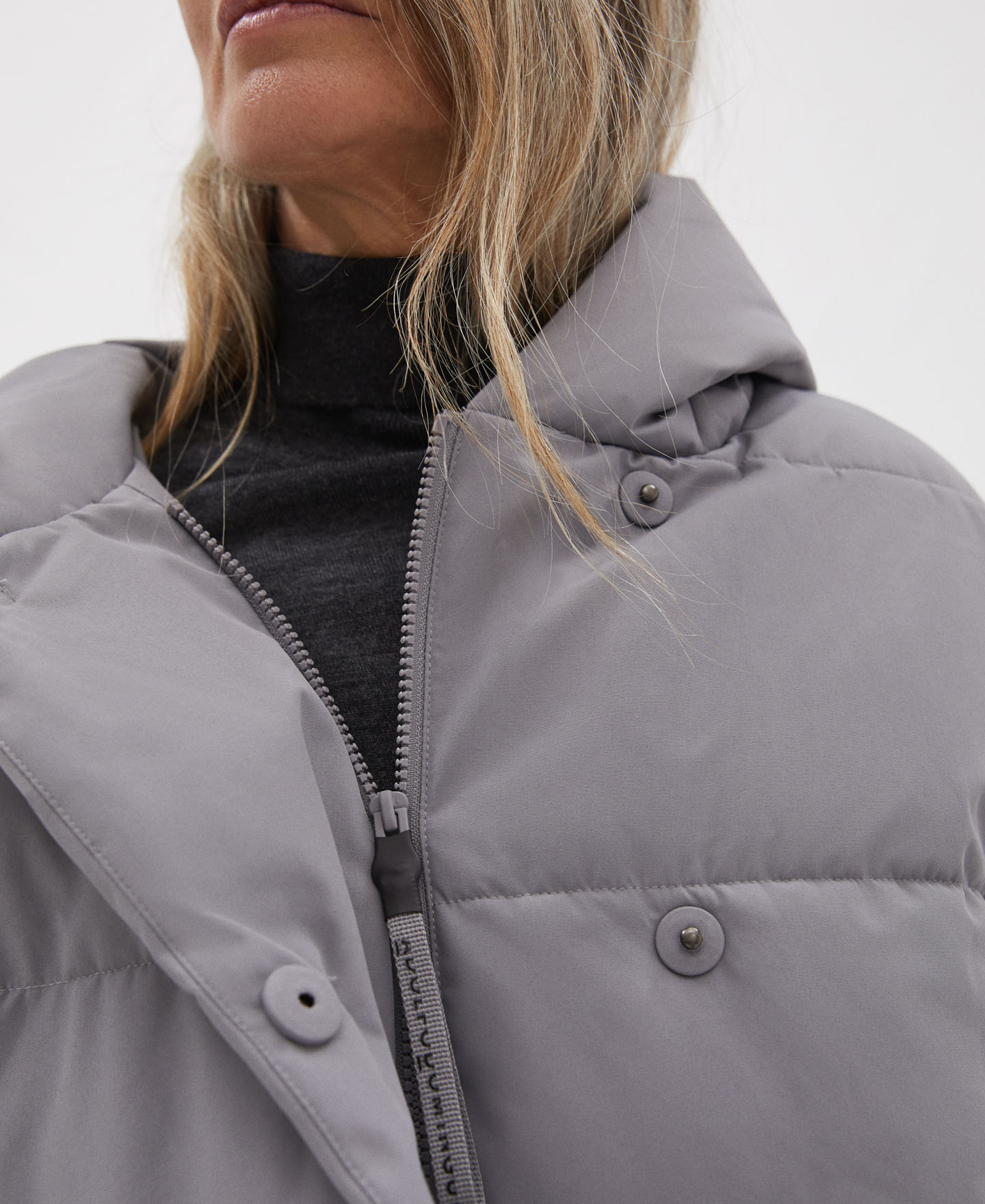 Padded coat with hood image number 3