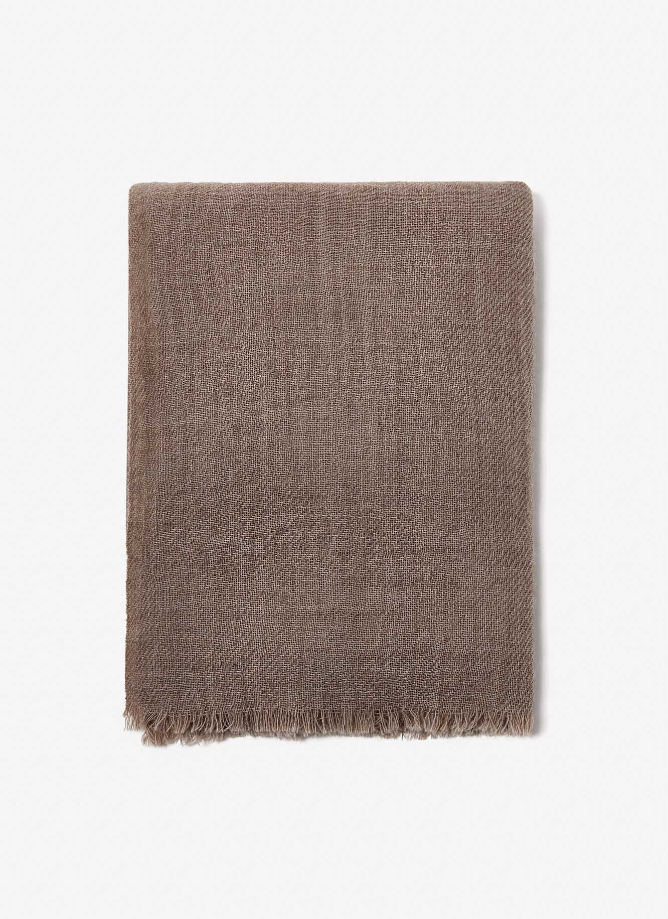 Foulard liso en merino image number 0