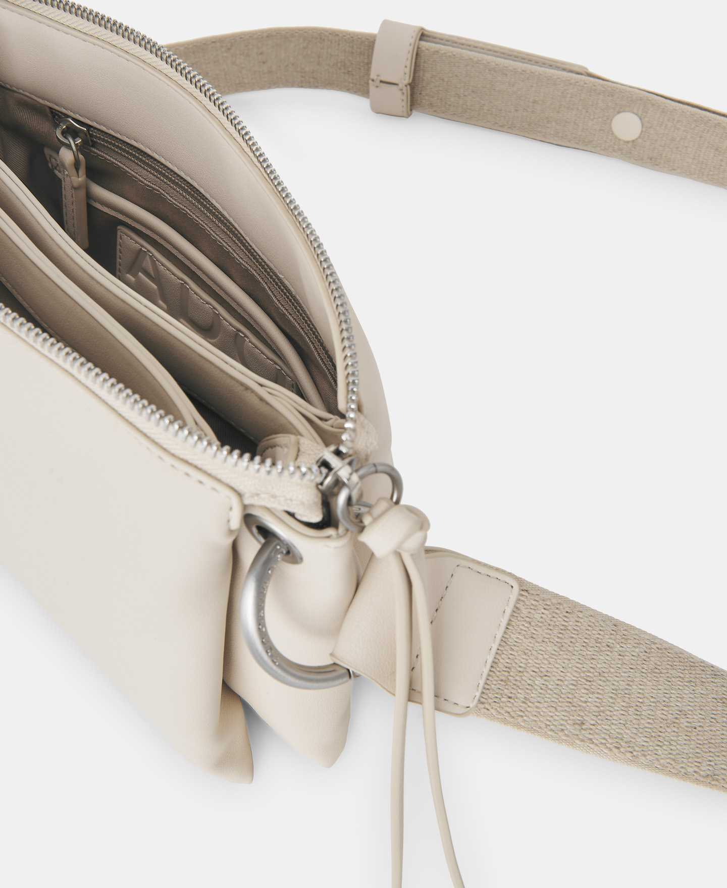 Faux leather medium shoulder bag image number 2