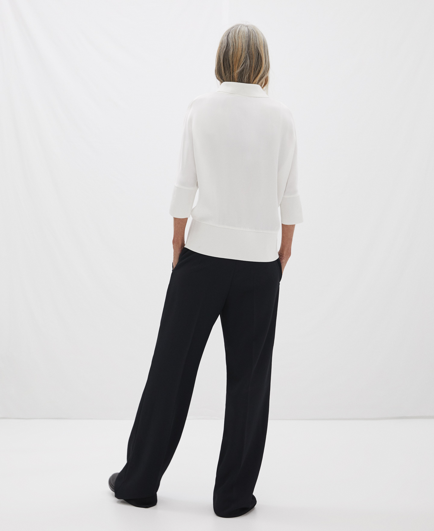 Japanese sleeve viscose blouse image number 2