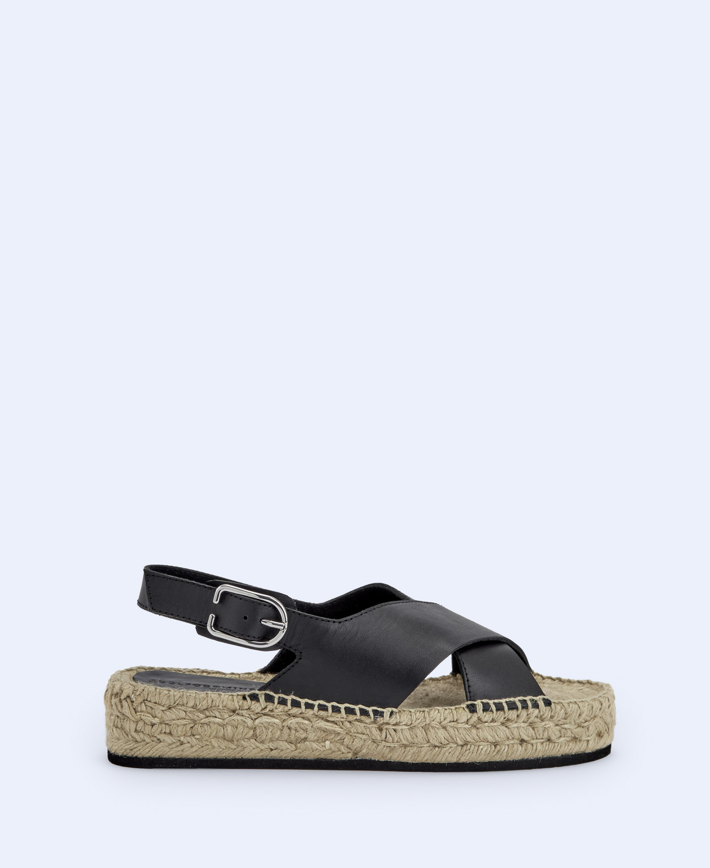 Jute and leather espadrilles image number 0