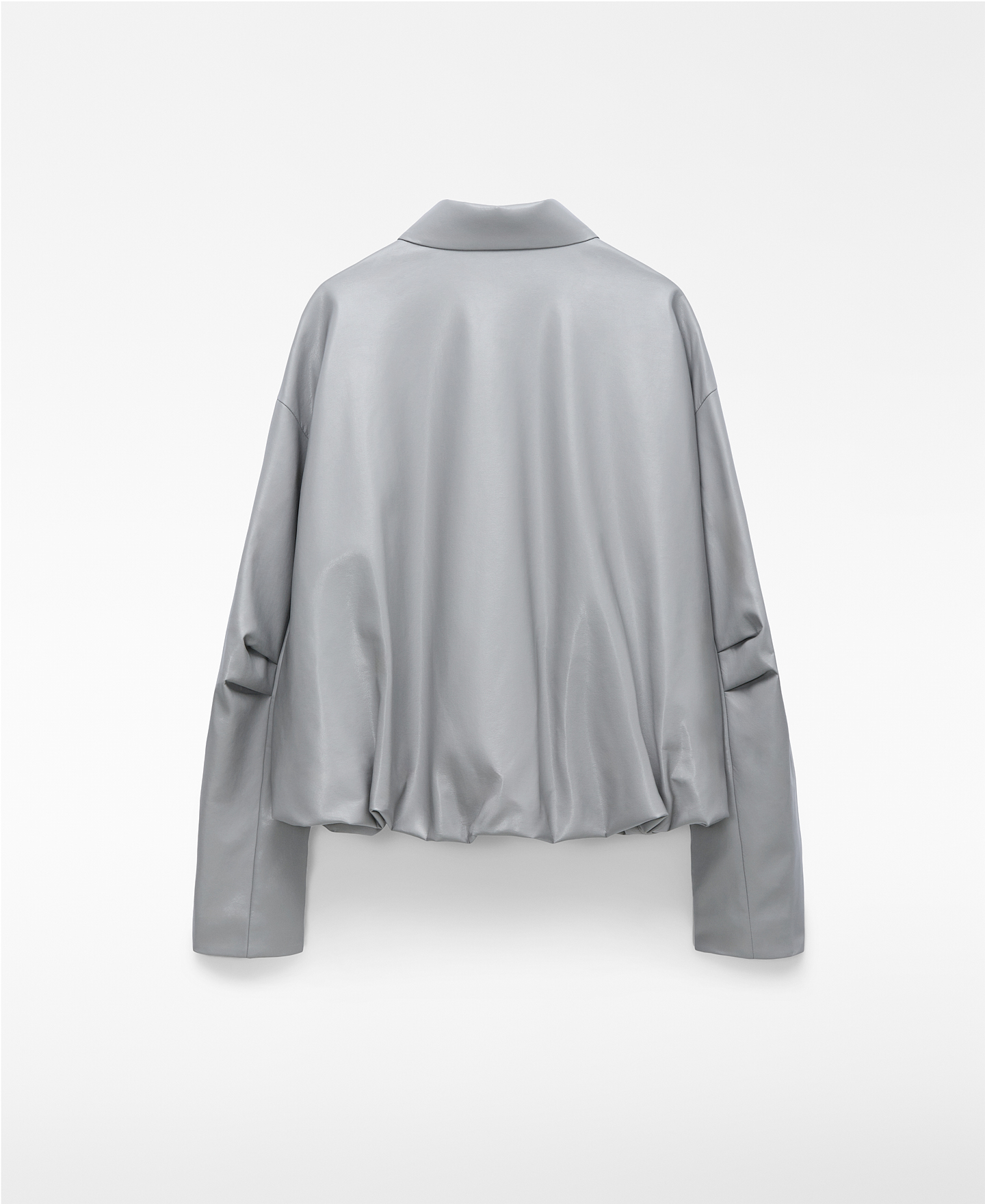 Leather-Non-Leather bomber jacket image number 5