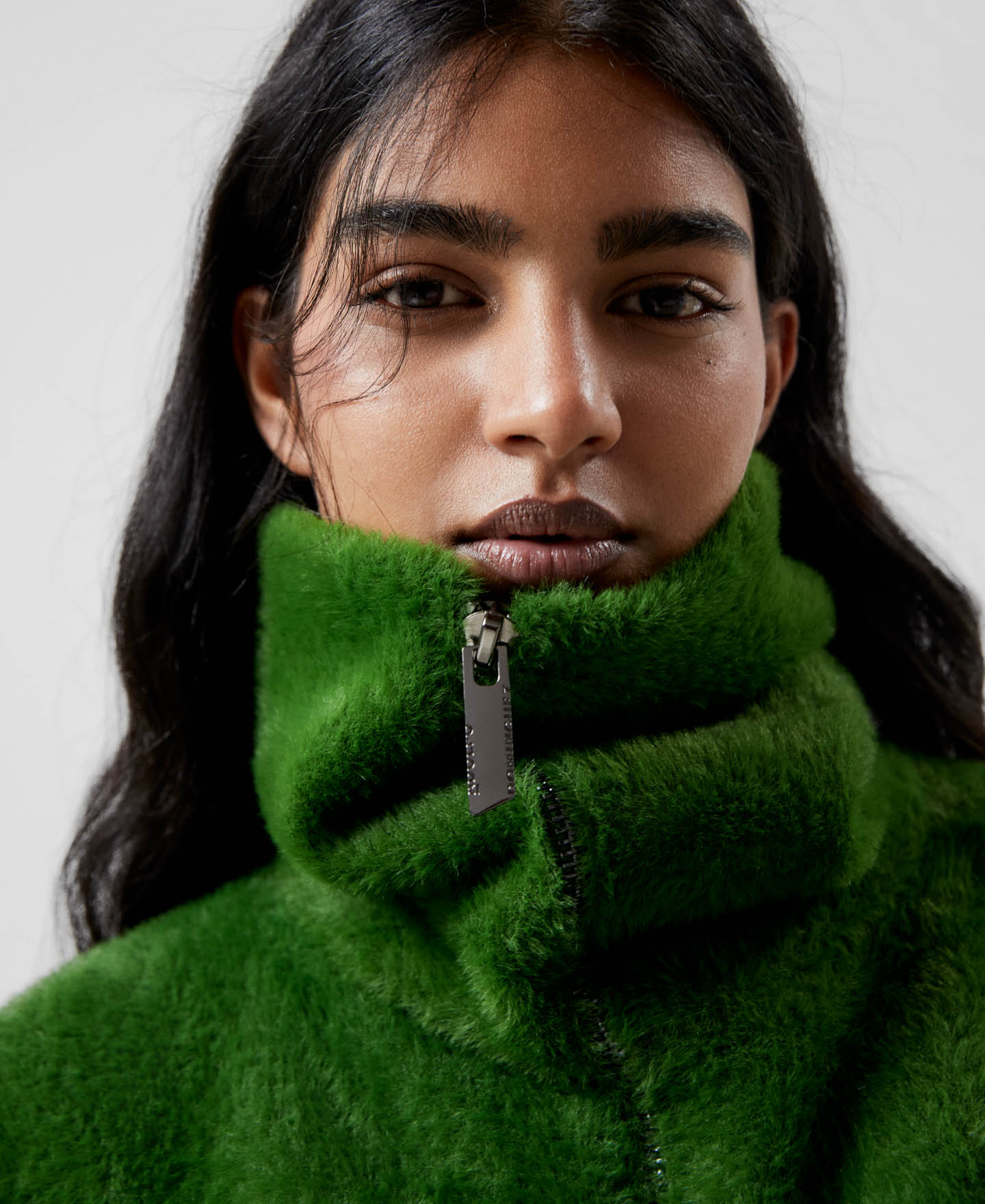 Nylon funnel collar jacket image number 3