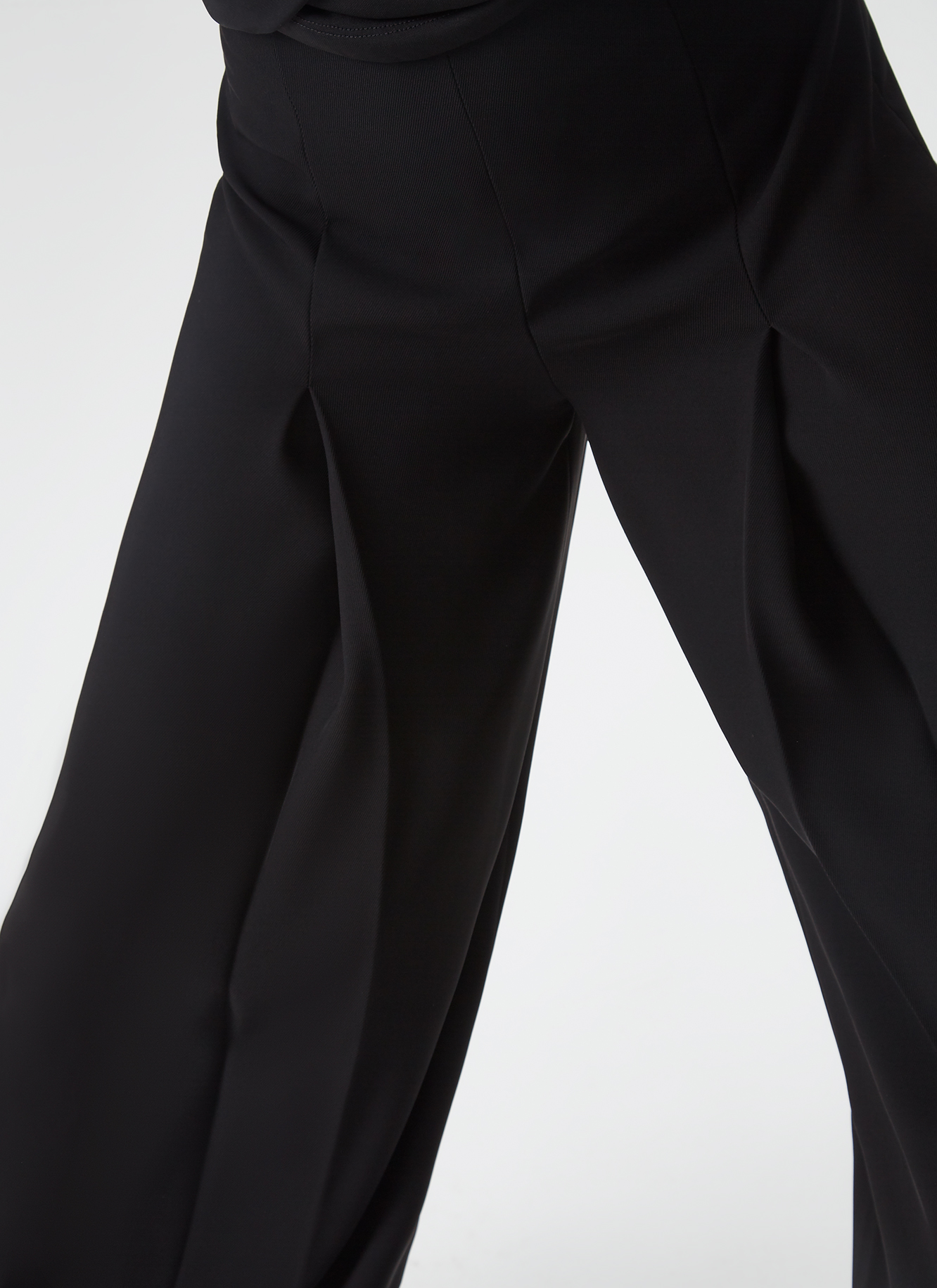 Palazzo trousers with front pleat image number 1