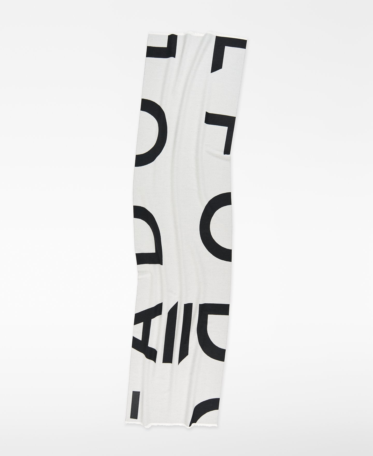 Bufanda bicolor maxi logo jacquard mujer image number 1
