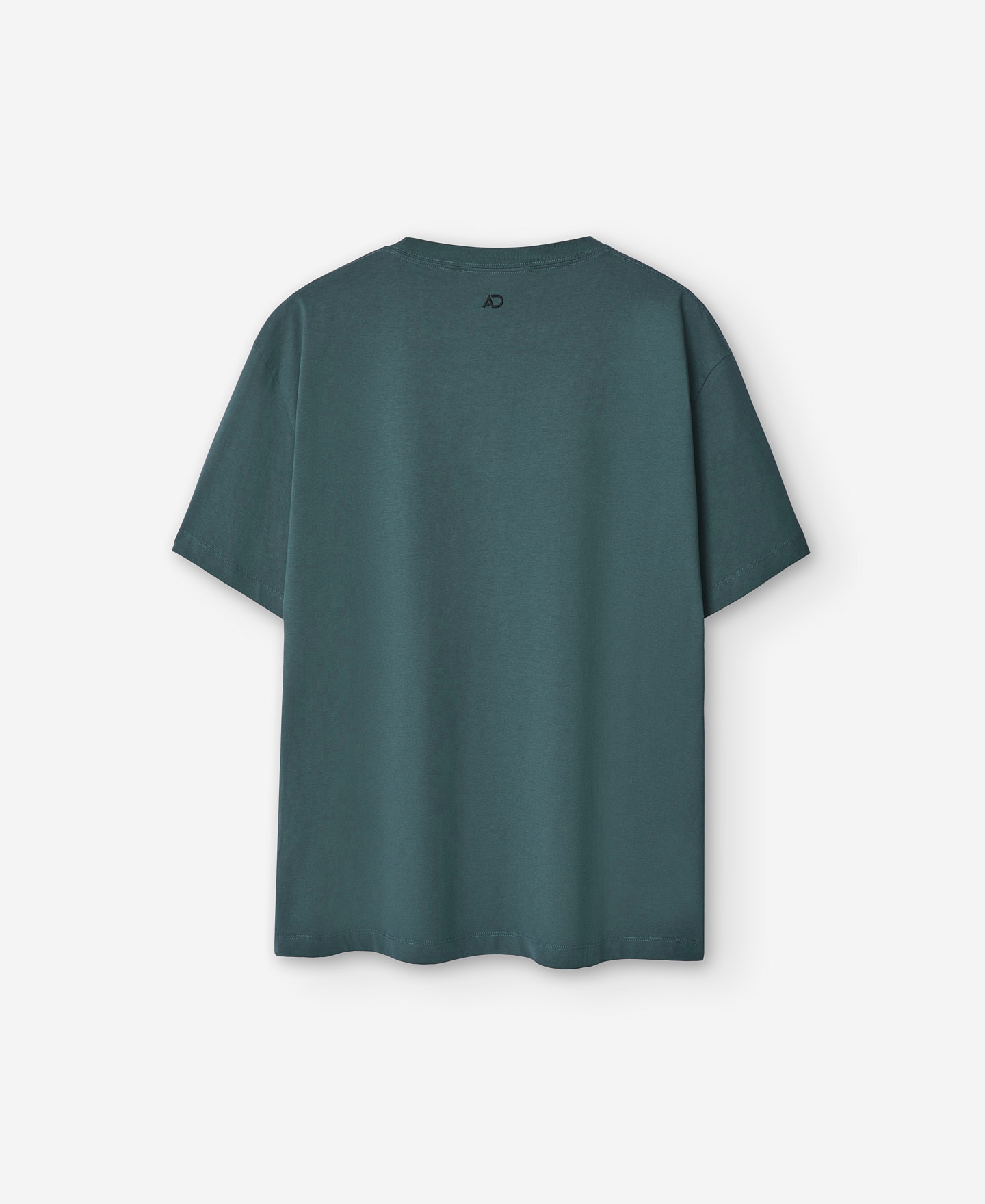 T-Shirt vert en coton avec détail sur le devant image number 5