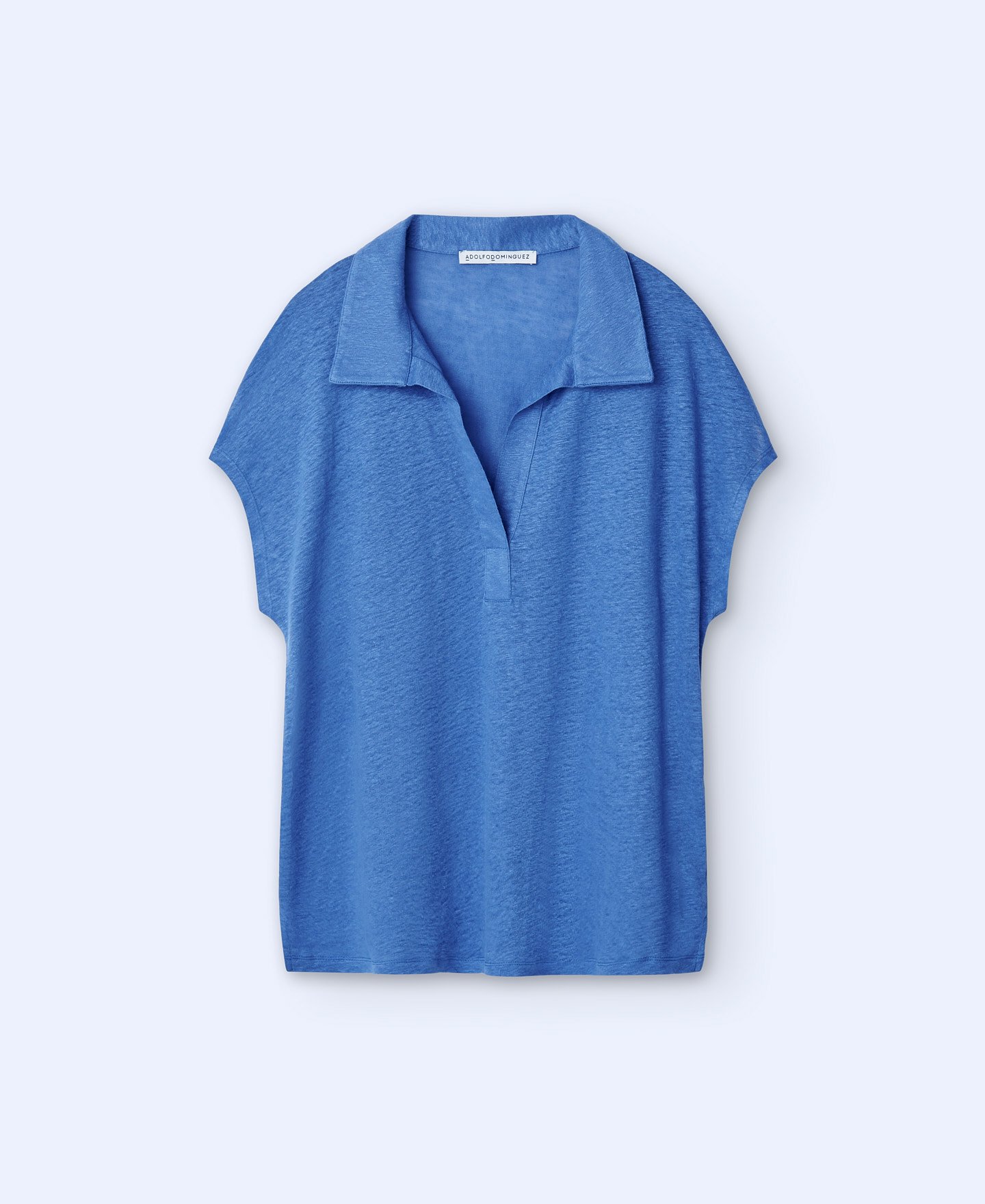 European linen polo shirt image number 4