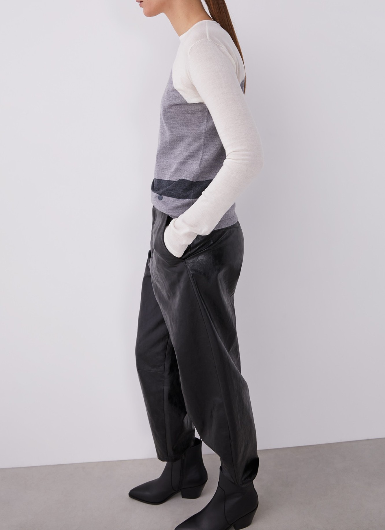 Jersey intarsia en lana merino image number 3