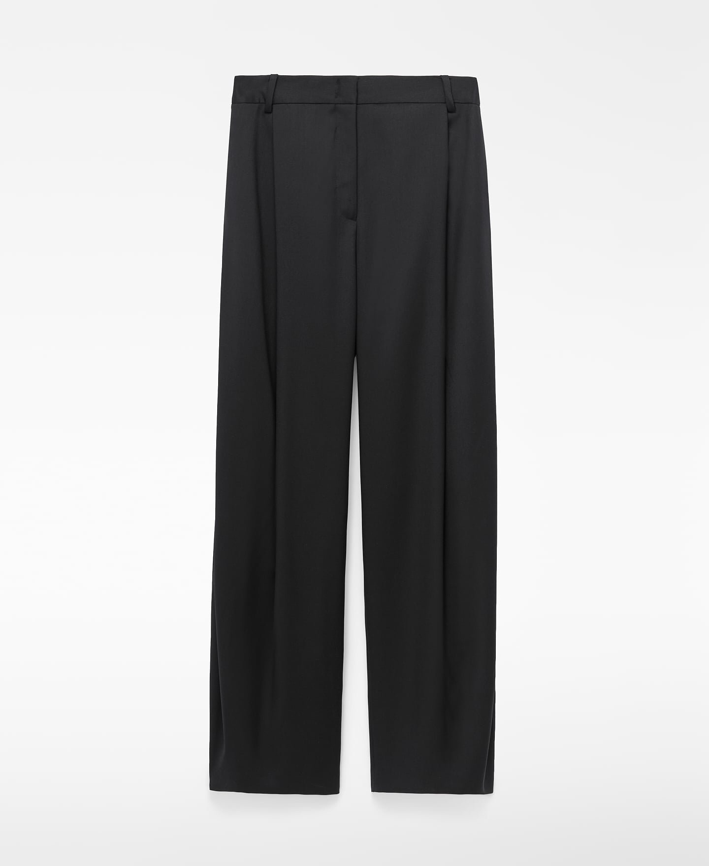 Wide-leg tailored pleated trousers image number 4