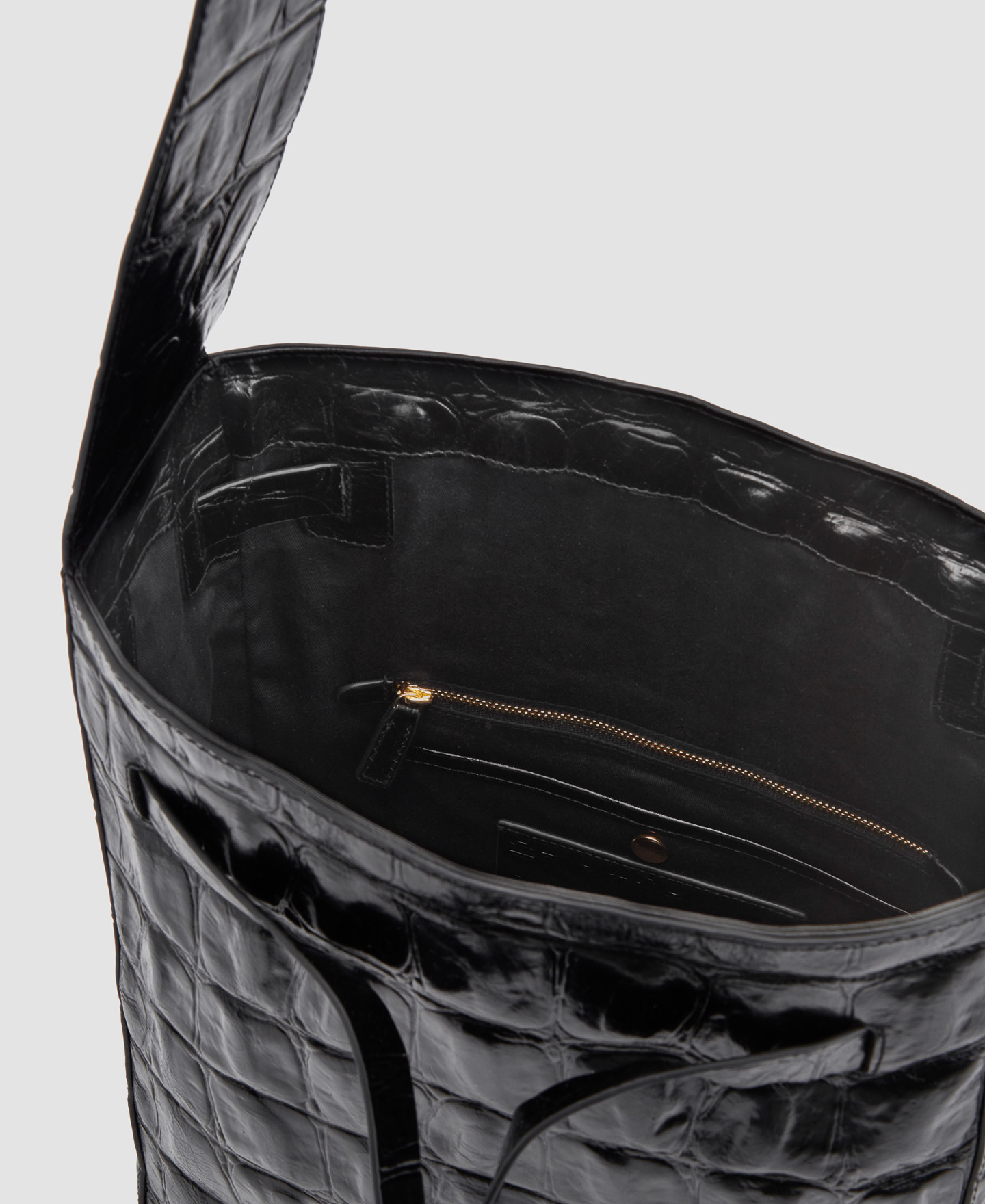 Leather hobo bag image number 3