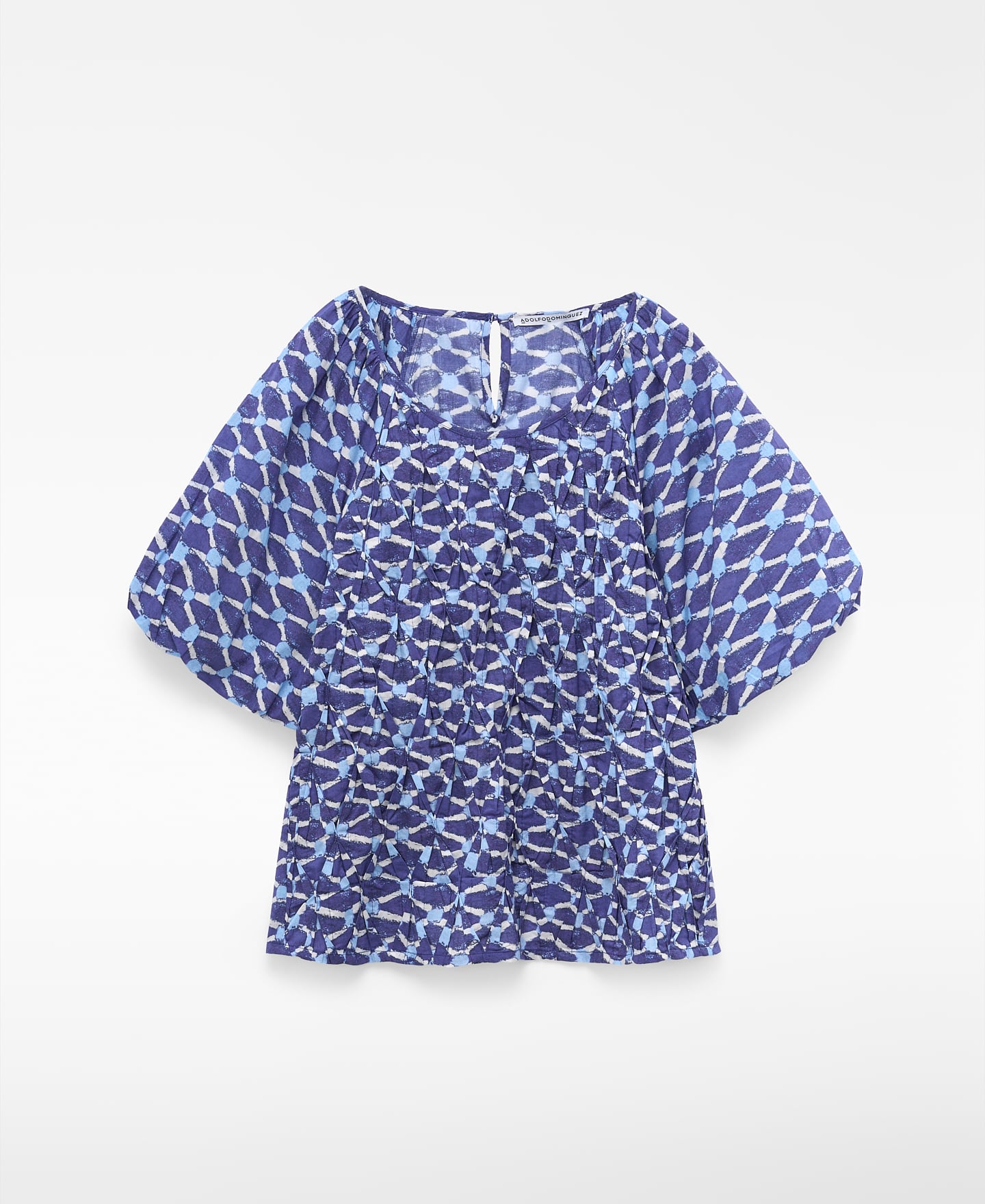 Printed blouse with ruched front image number 4