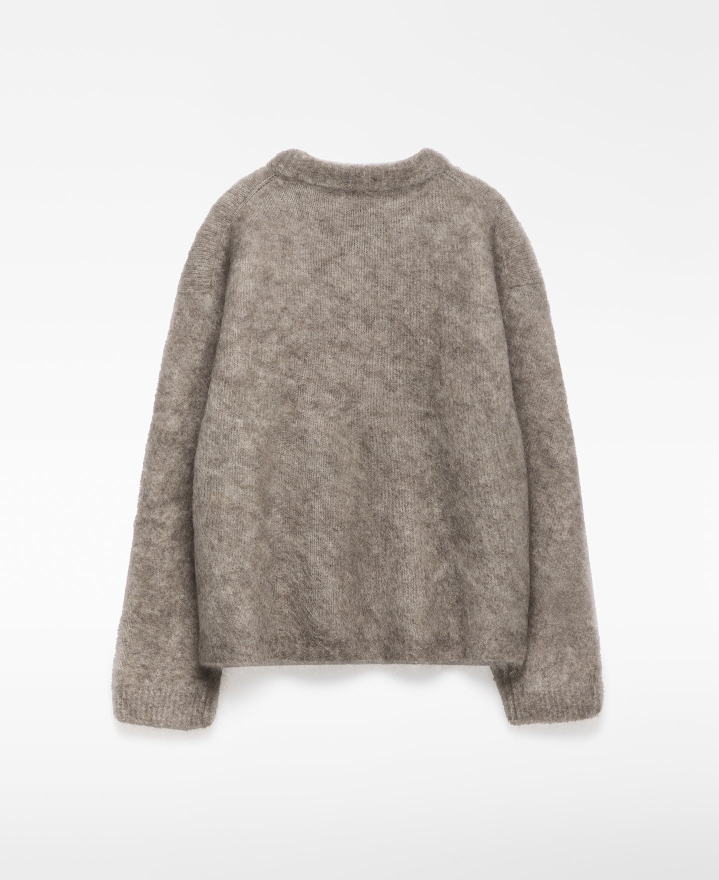 Brushed knit sweater woman image number 1