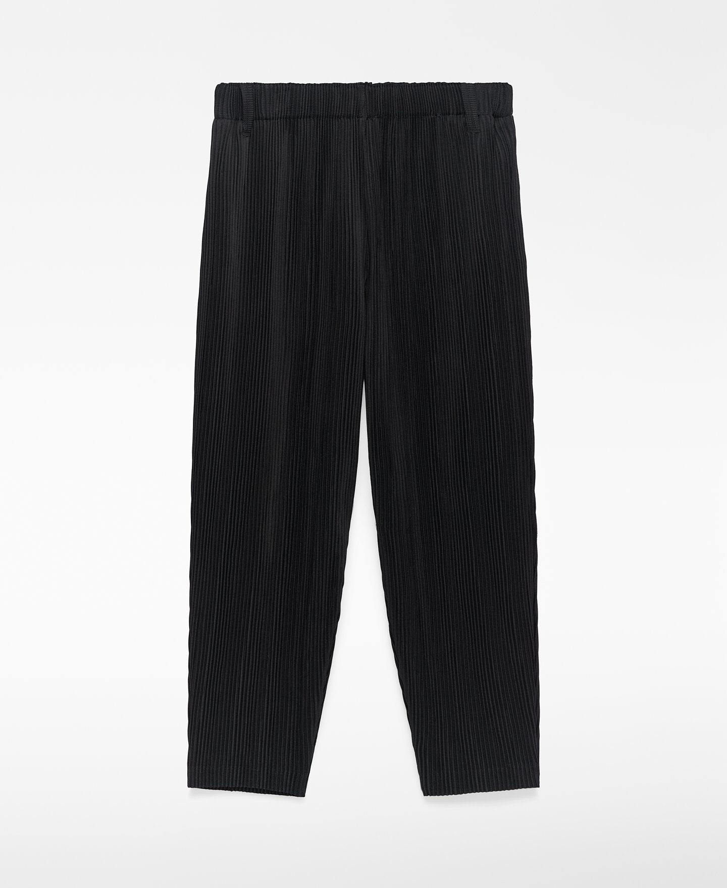 Barrel fit crinkle trousers man image number 4