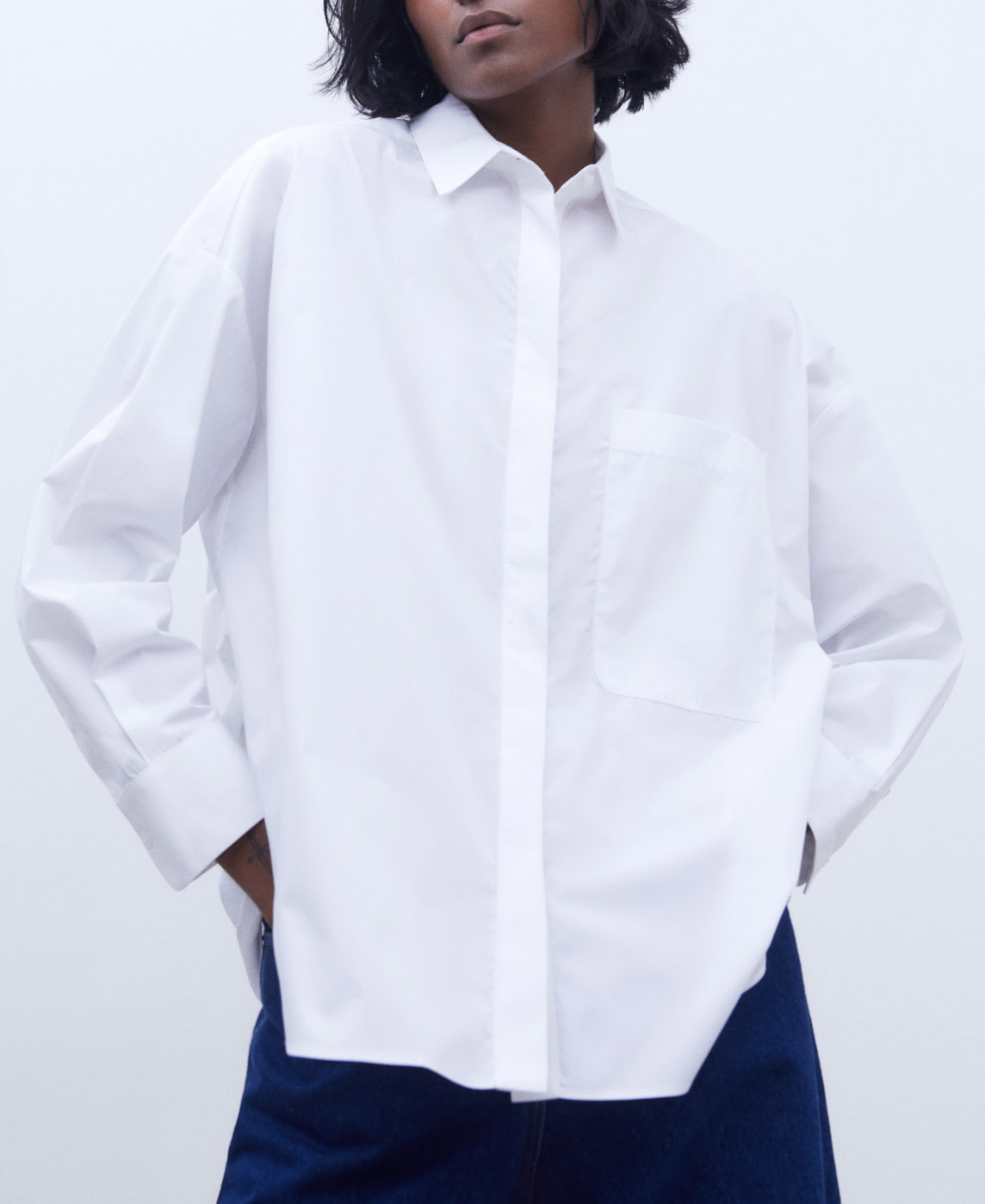 Cotton oversize shirt image number 0