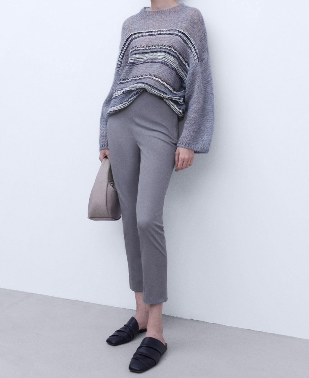 Cotton skinny trousers image number 1