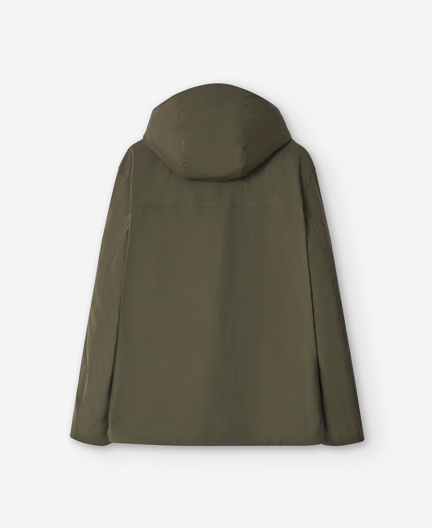 Green nylon parka for men image number 5