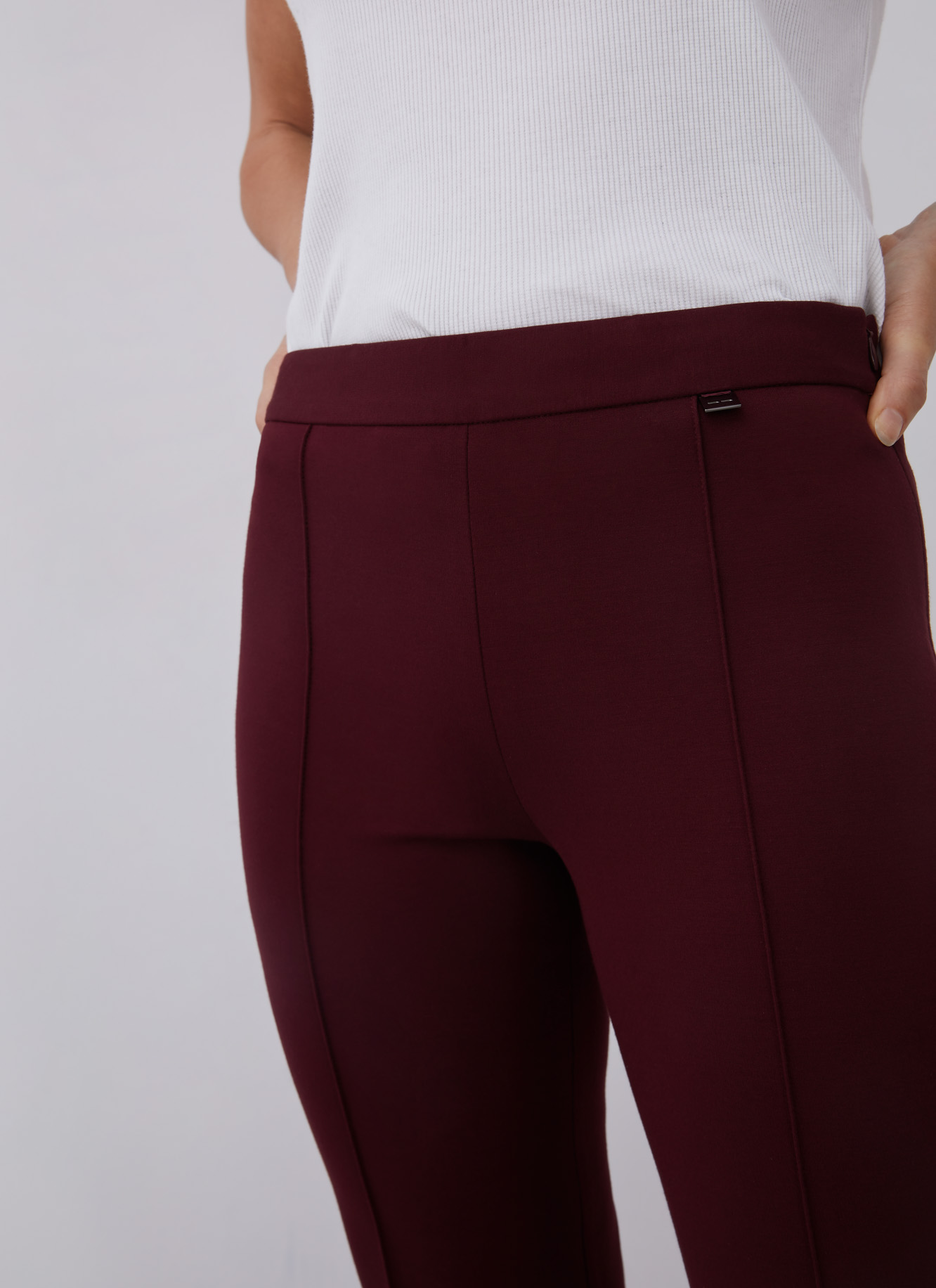Straight trousers with French seams image number 3