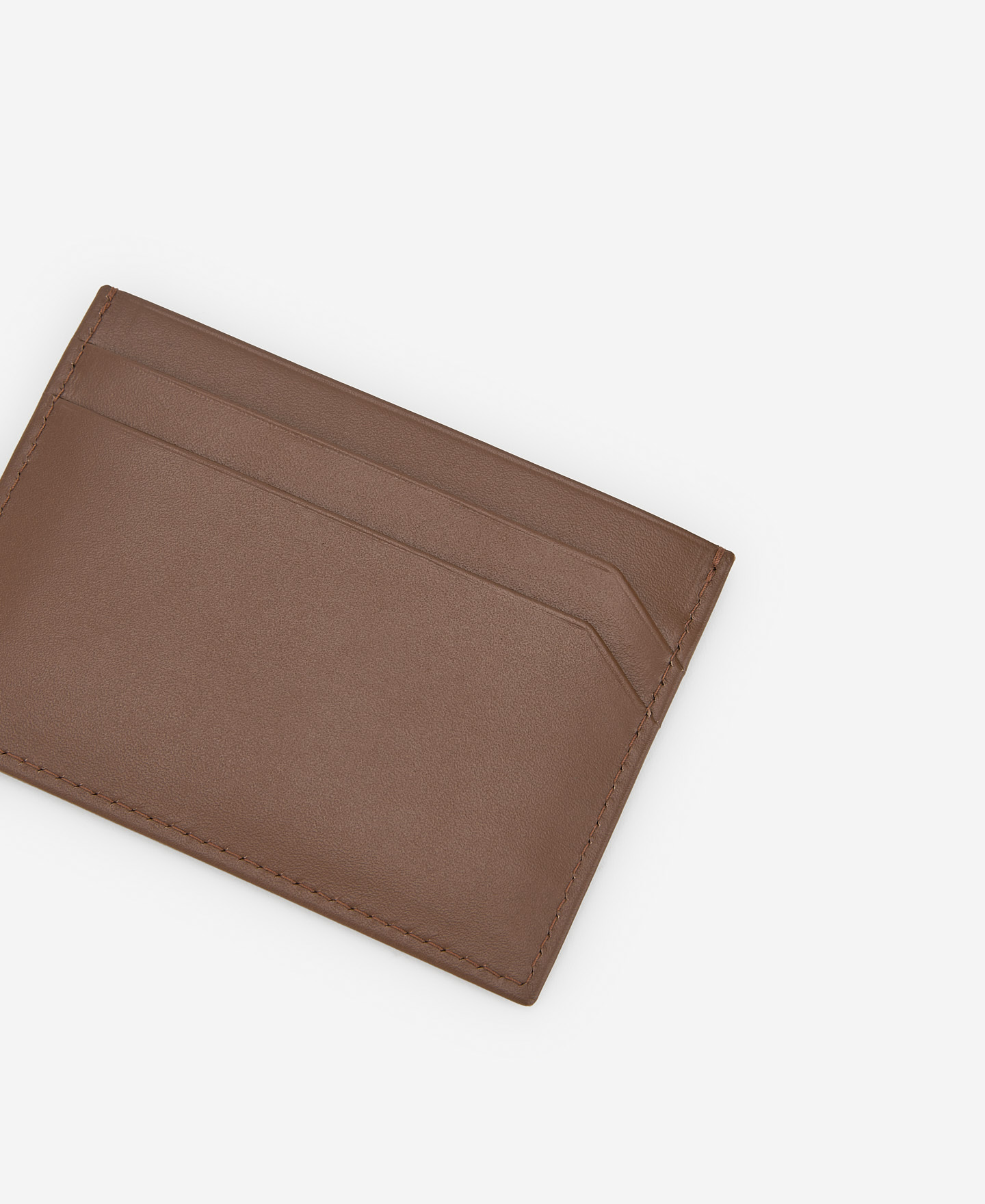Brown leather cardholder image number 1
