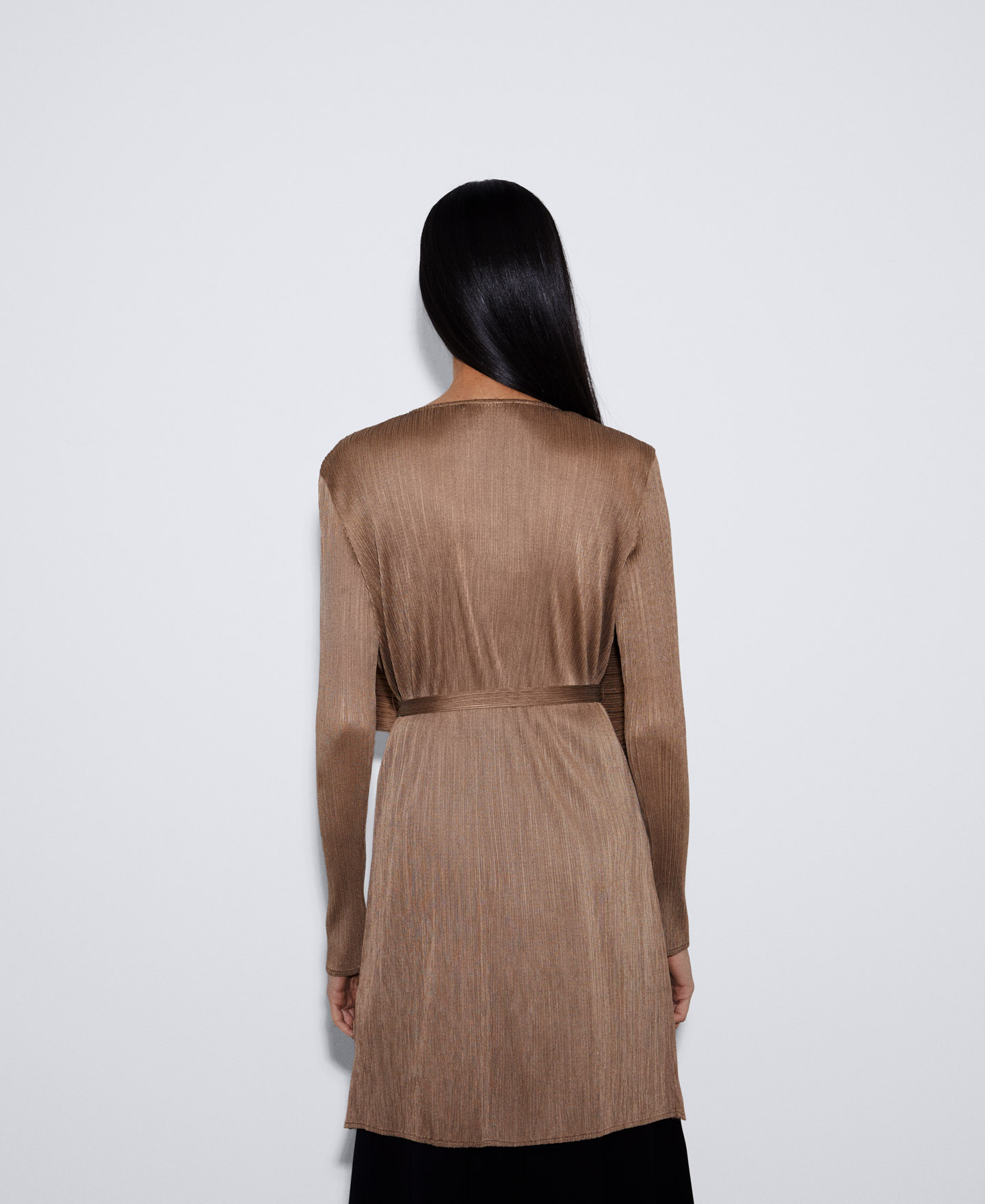 Asymmetric crinkle jacket image number 2