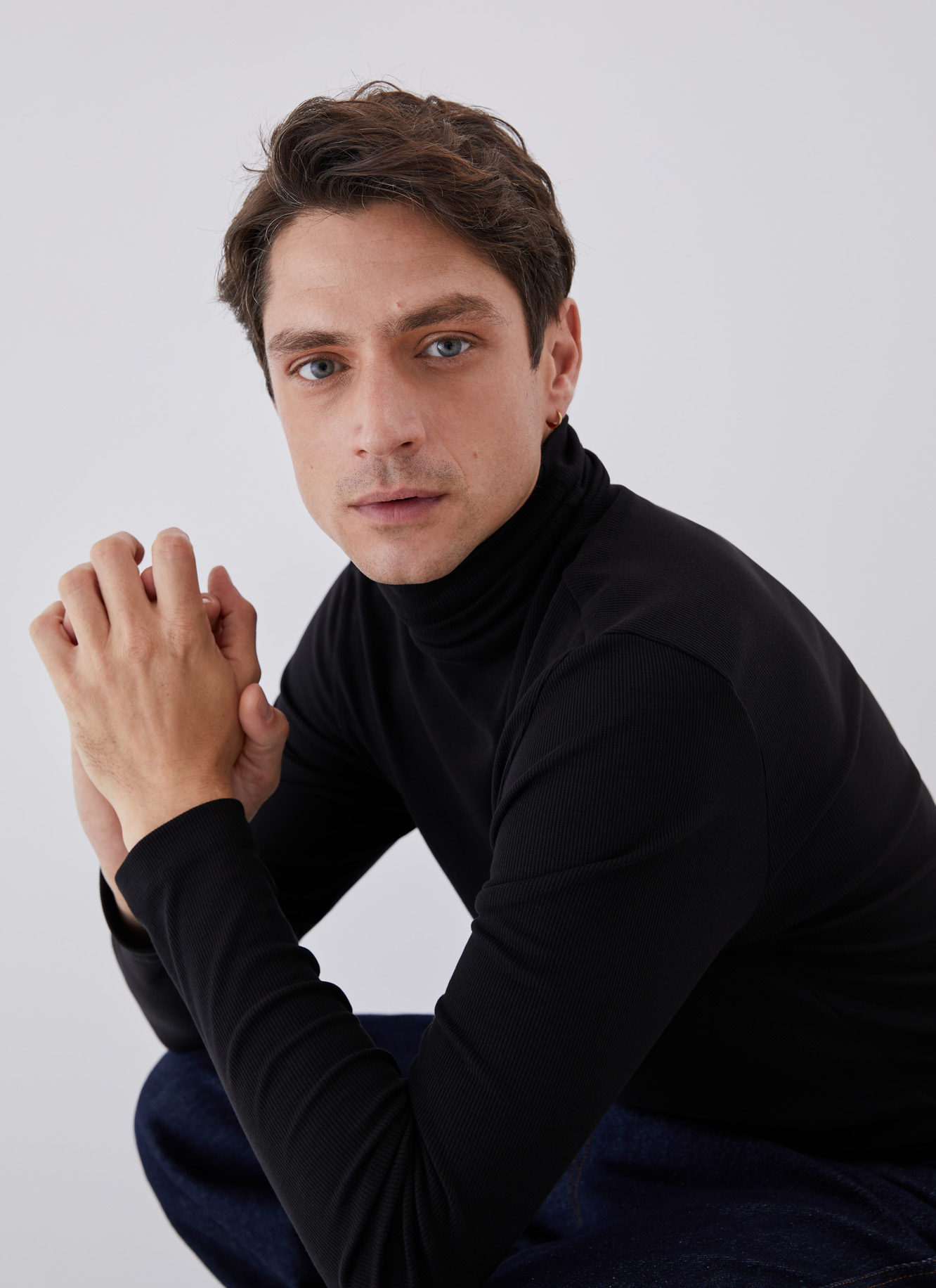 Lyocell and elastic cotton t-shirt image number 3