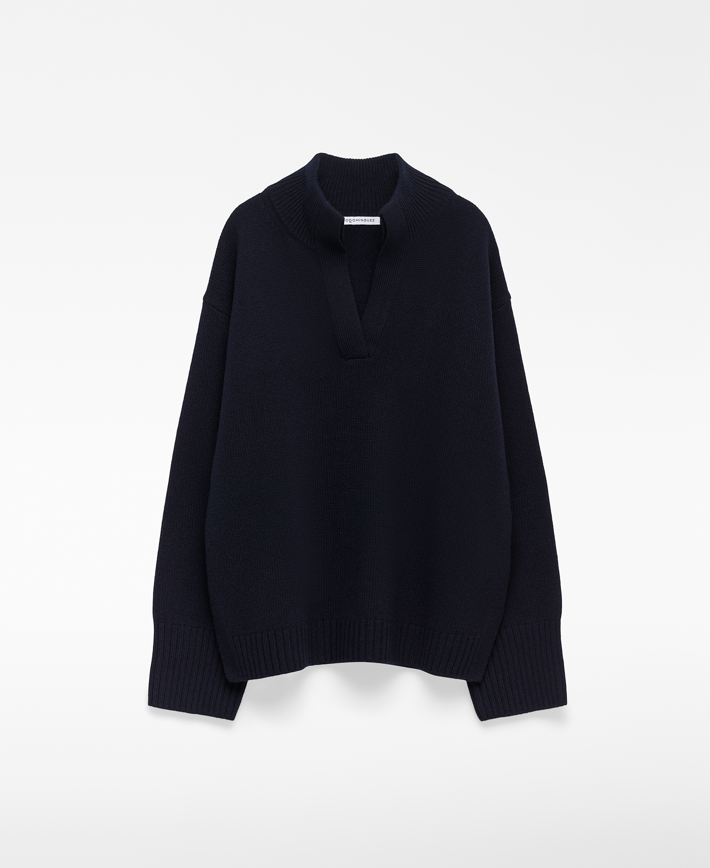 Merino wool funnel neck sweater image number 4