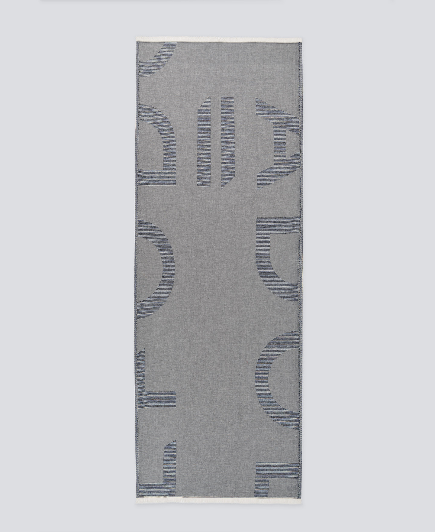 Embossed maxilogo shawl woman image number 0