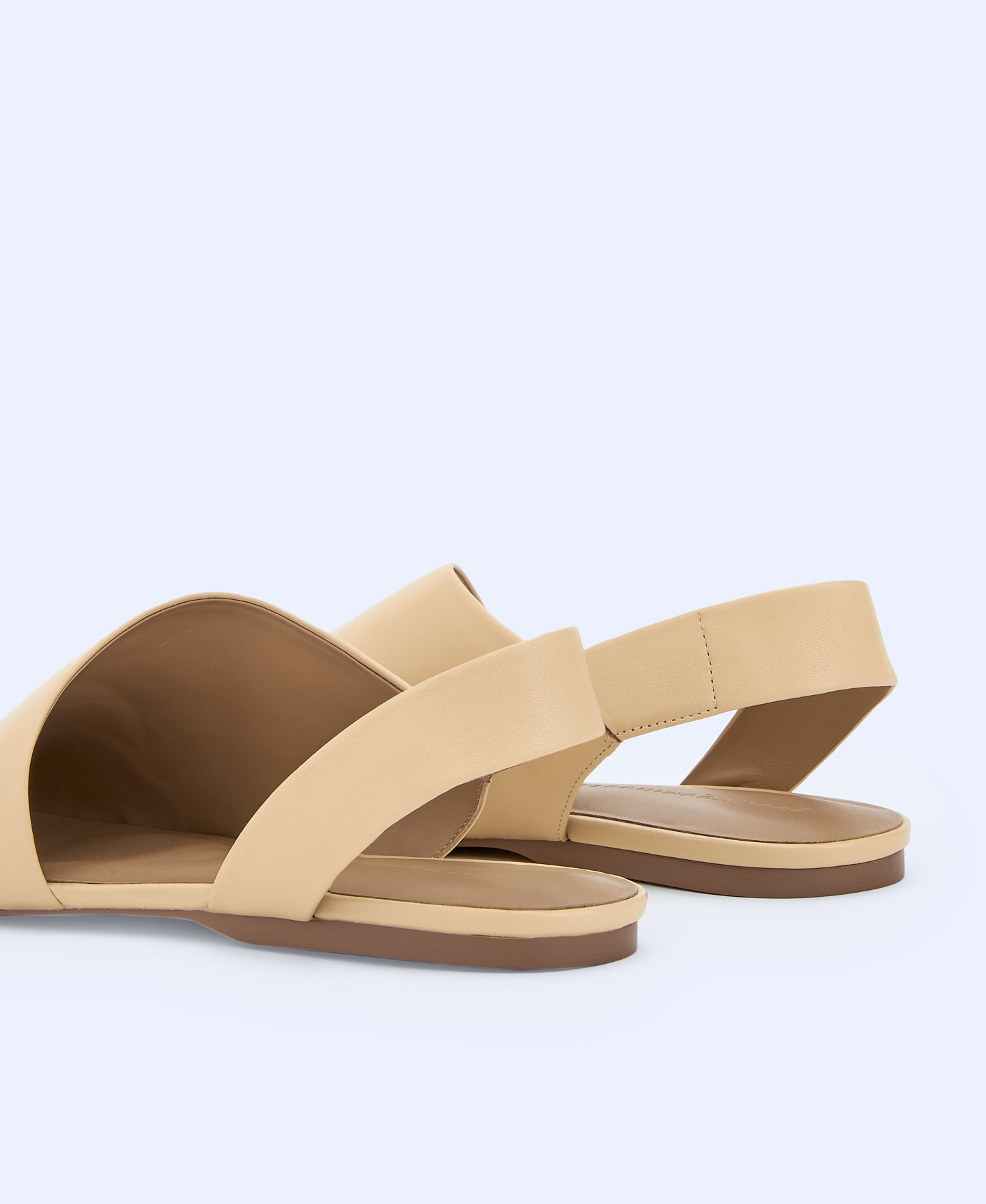 Leather square slipper image number 2