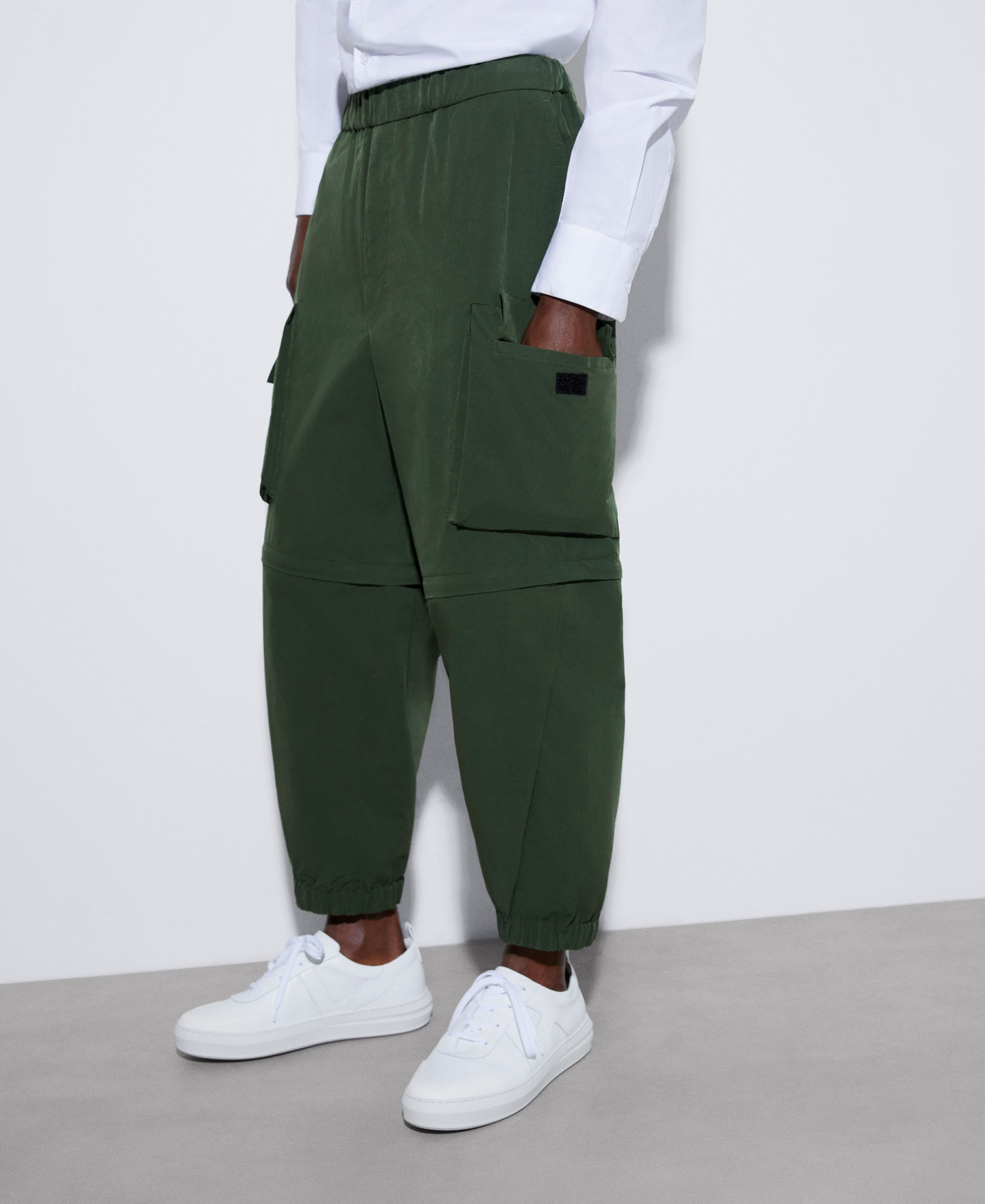 Detachable recycled polyester trousers image number 0