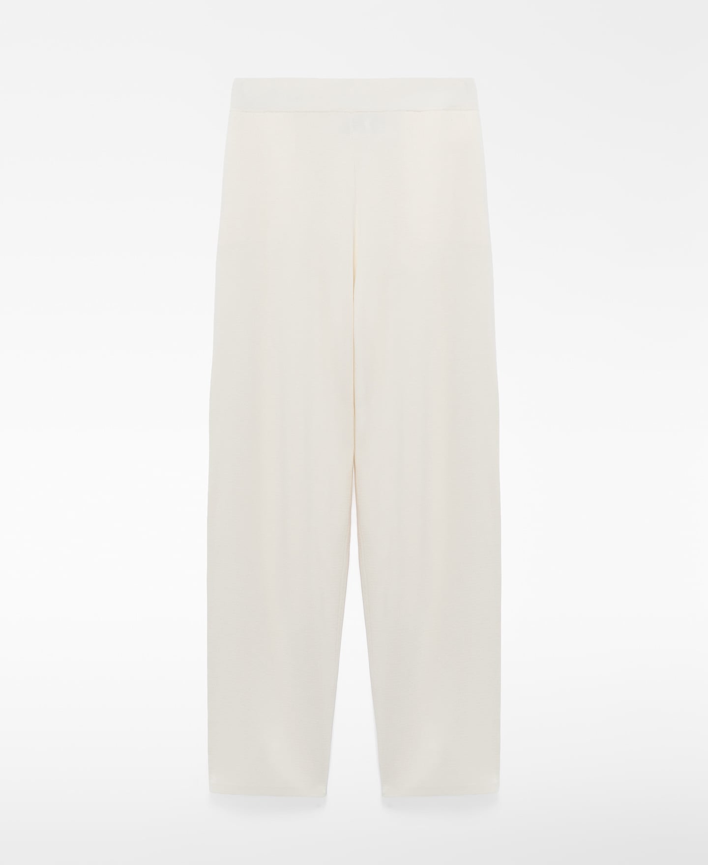 Knit straight trousers image number 4
