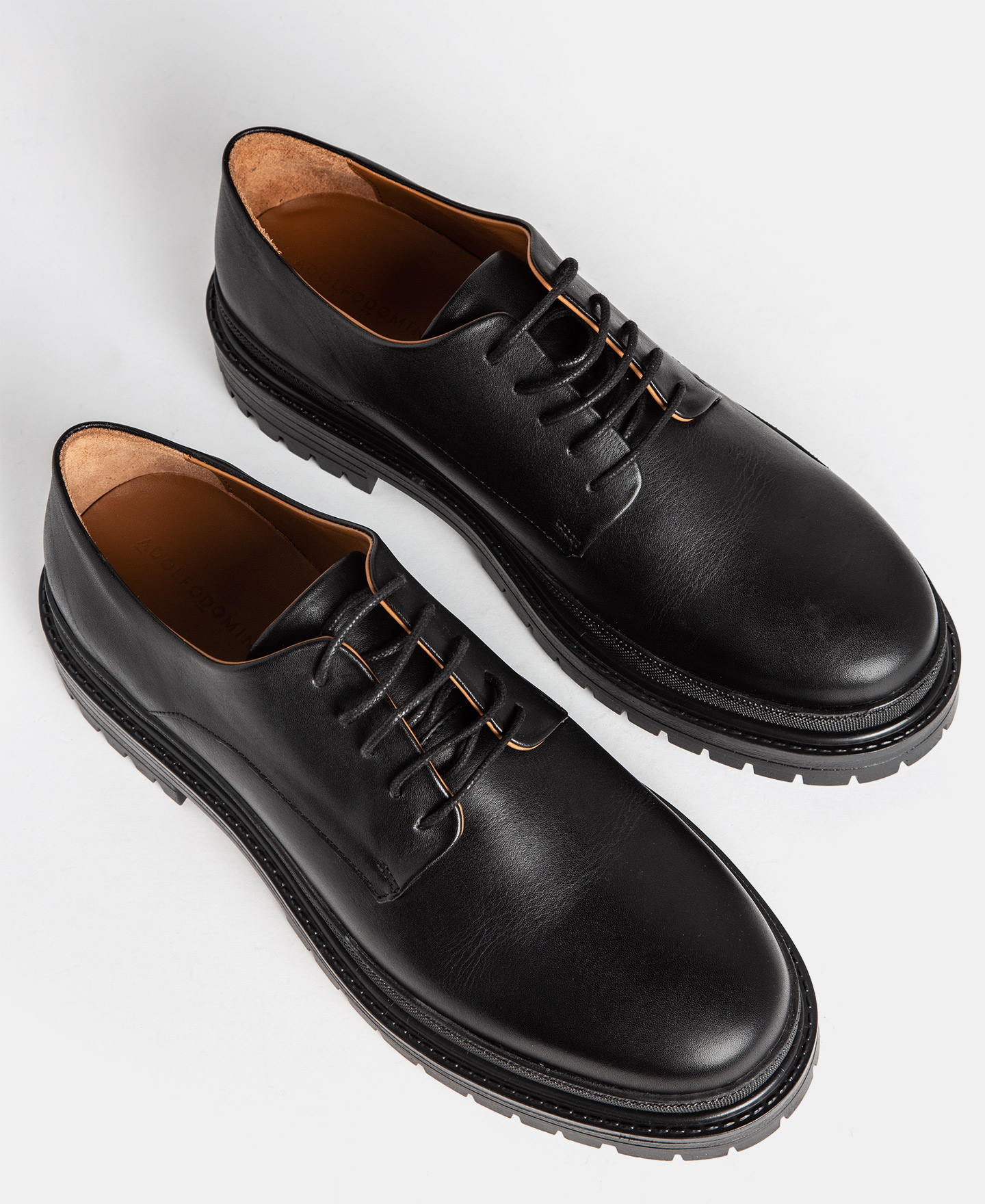 Derby leather shoe image number 1