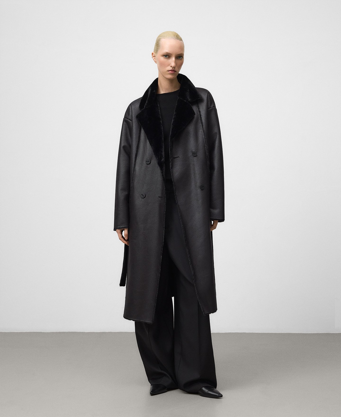 Non-Leather double-faced coat woman image number 1
