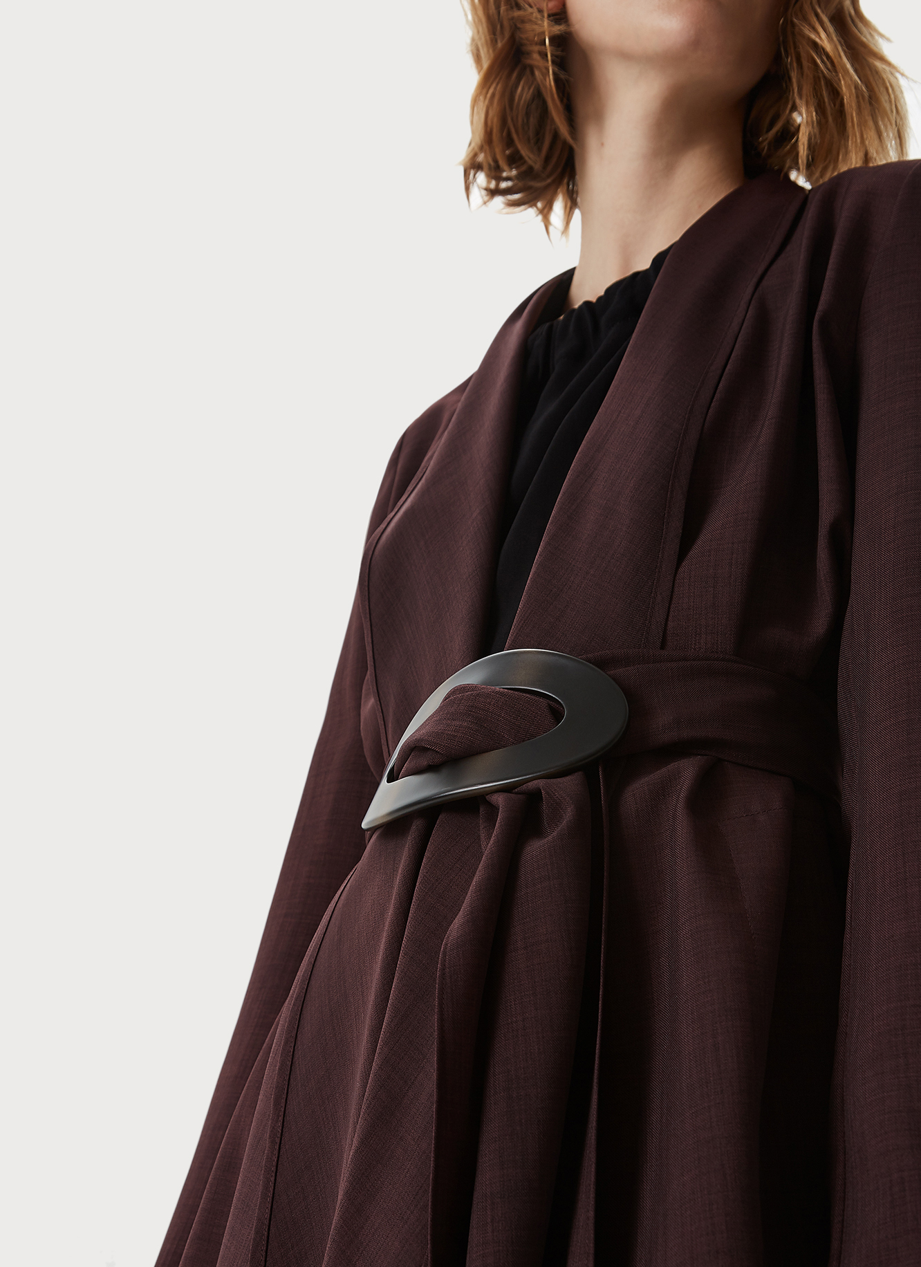 Blazer jacket with maxibelt image number 1