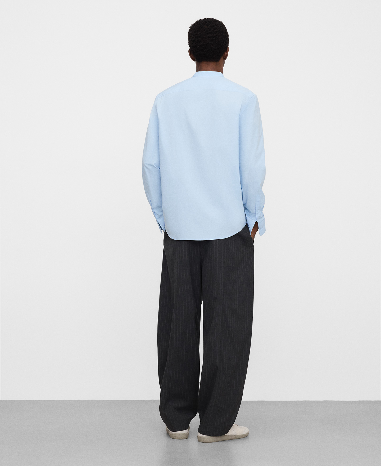 Camisa regular fit cuello mao algod&oacute;n image number 2