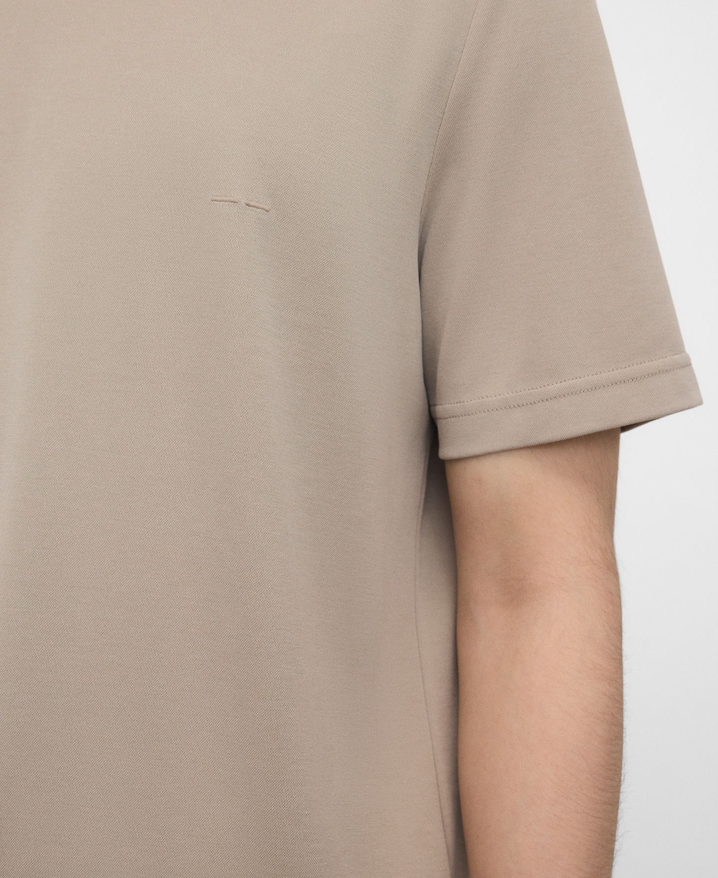 Modal crew collar T-shirt image number 3