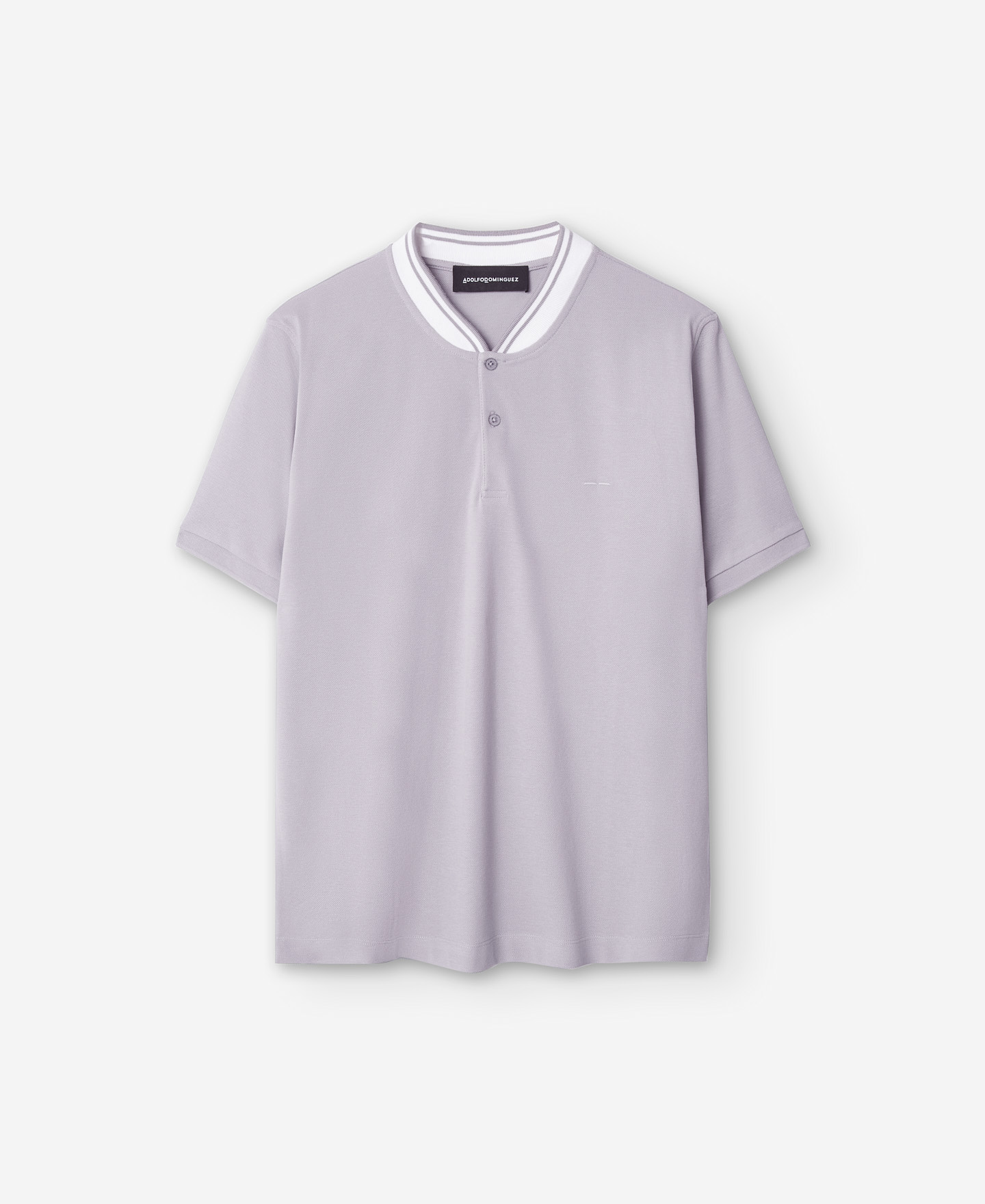 Bomber collar piqué polo shirt image number 4