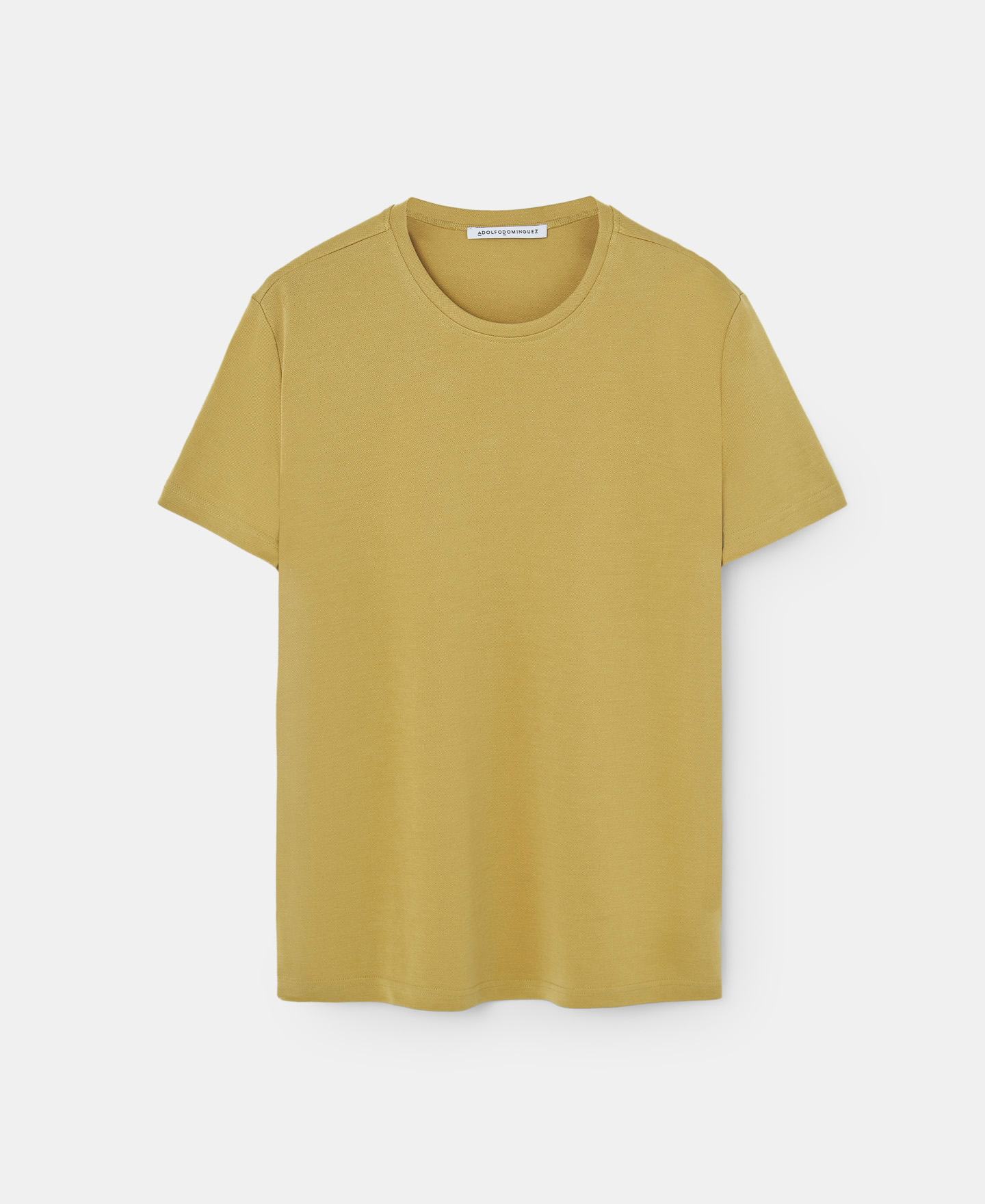 White modal crew neck t-shirt image number 4