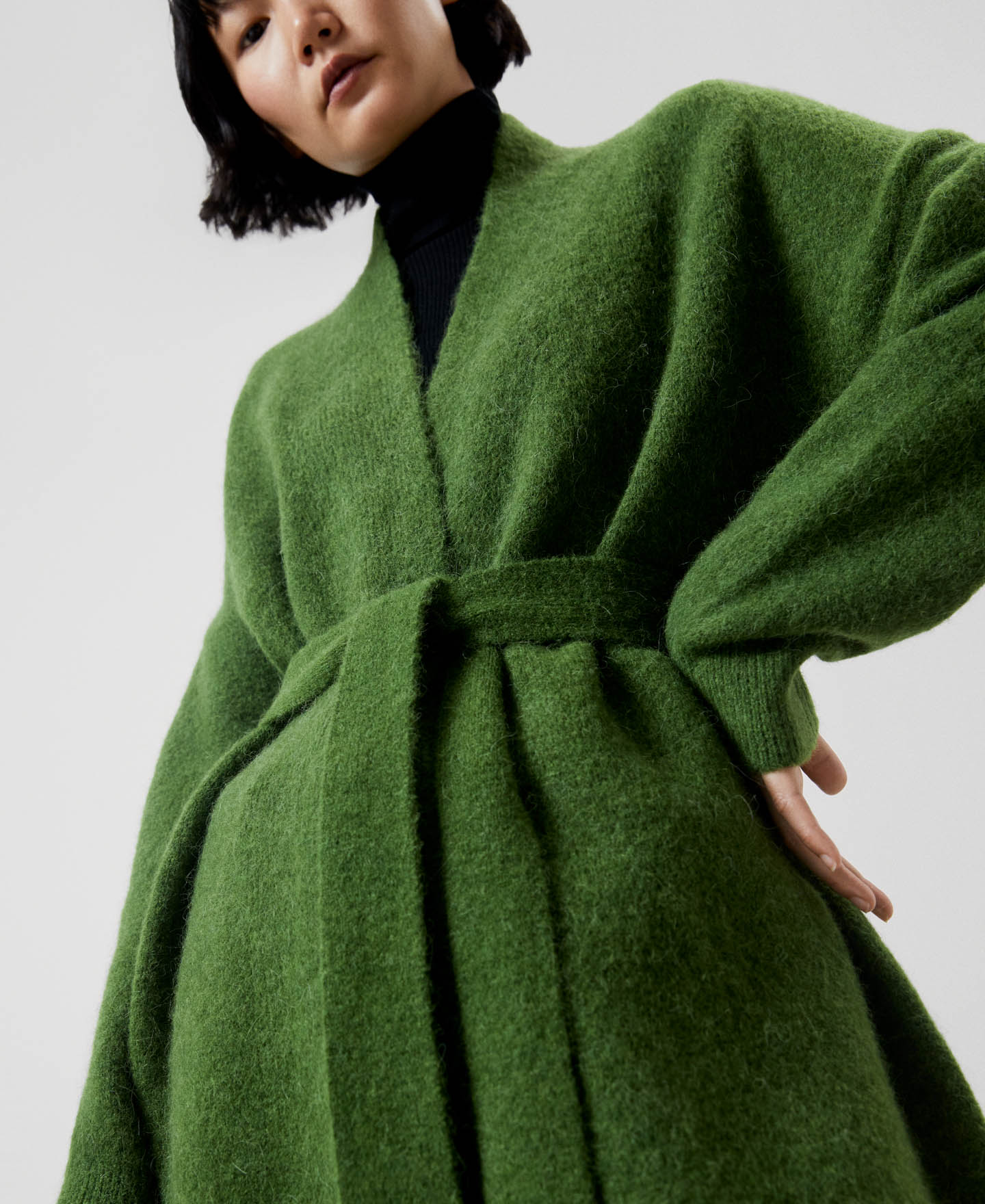 Nylon, alpaca and merino wool jacket image number 3