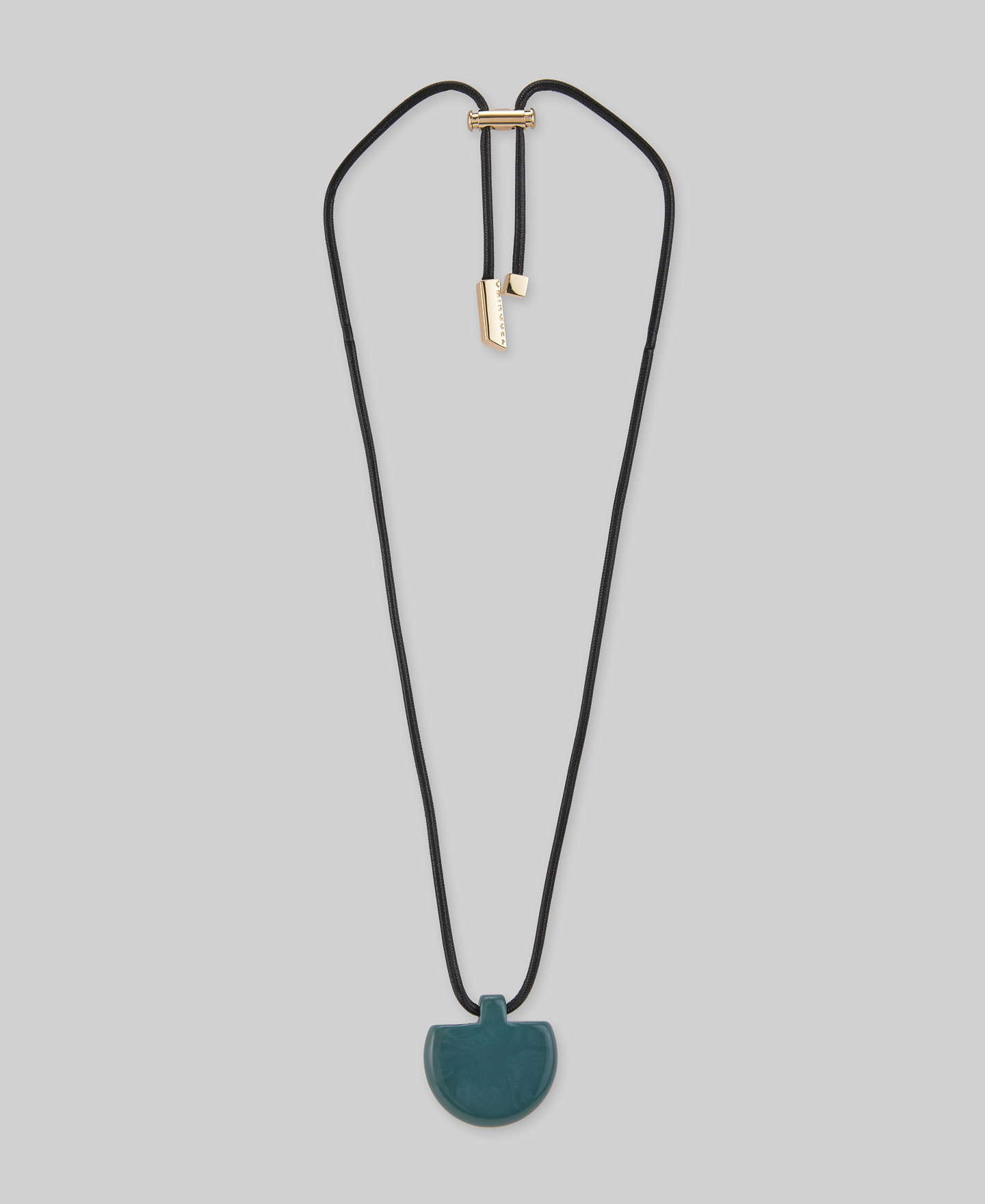 Resin piece necklace woman image number 0